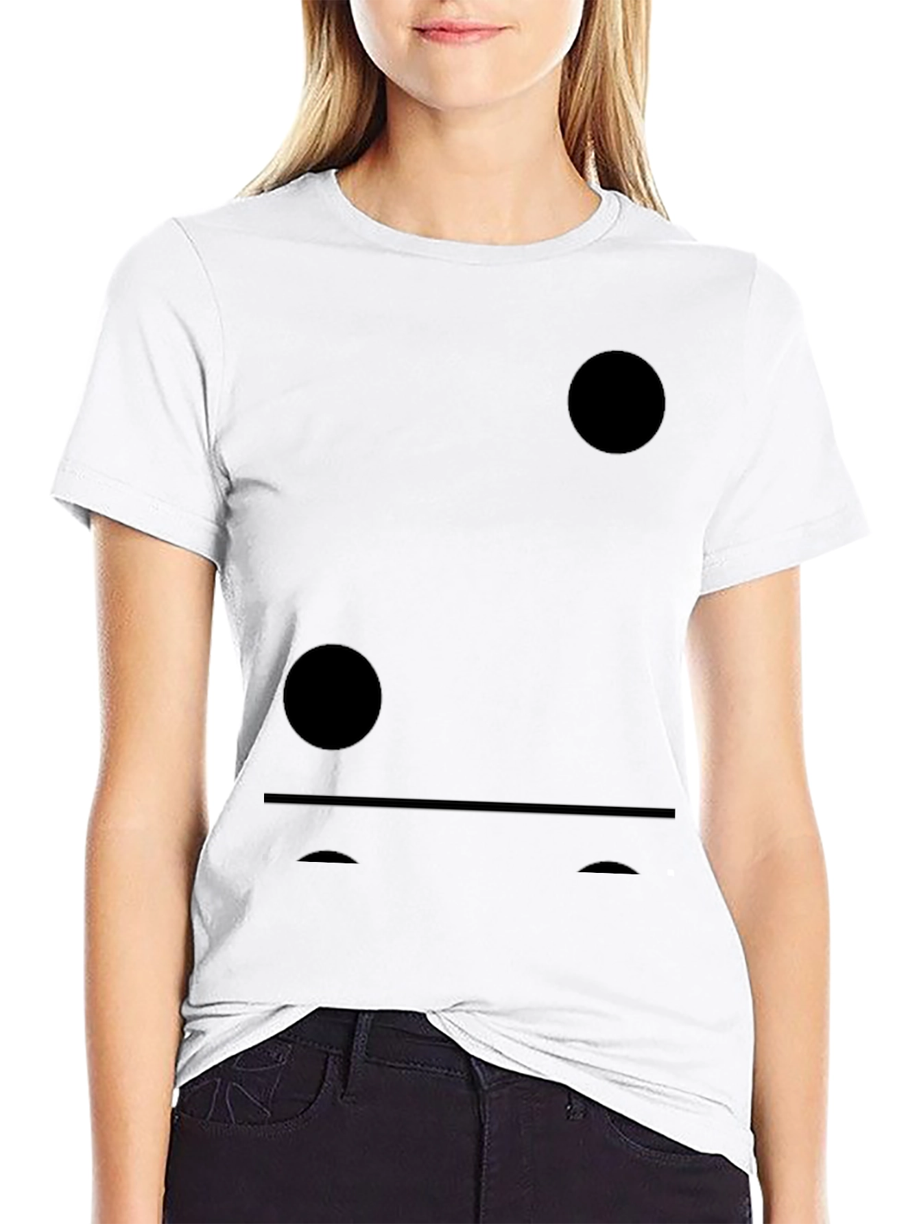 Minimalist Domino T-Shirt - Black