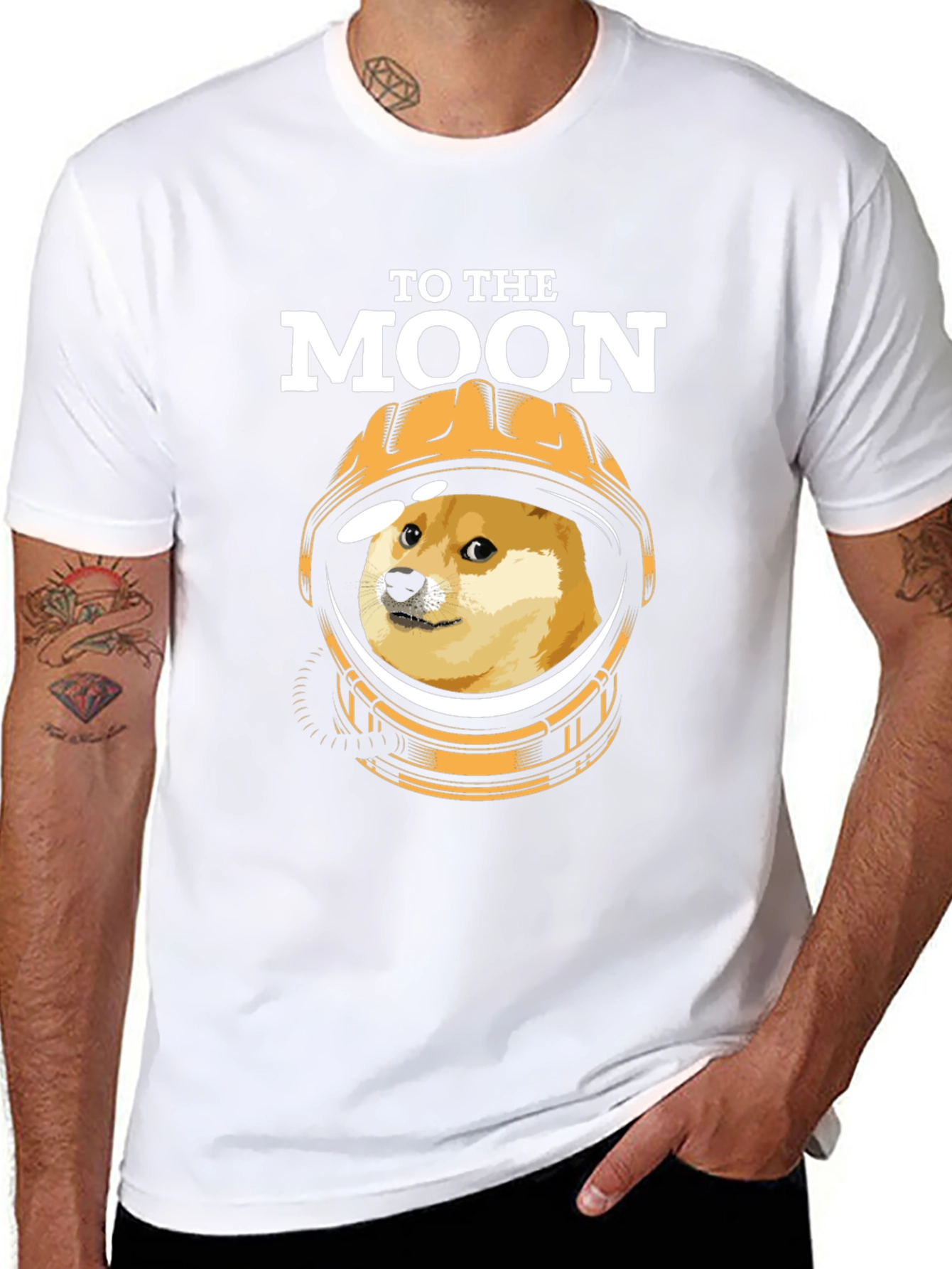 To The Moon Doge T-Shirt - Crypto Meme Tee