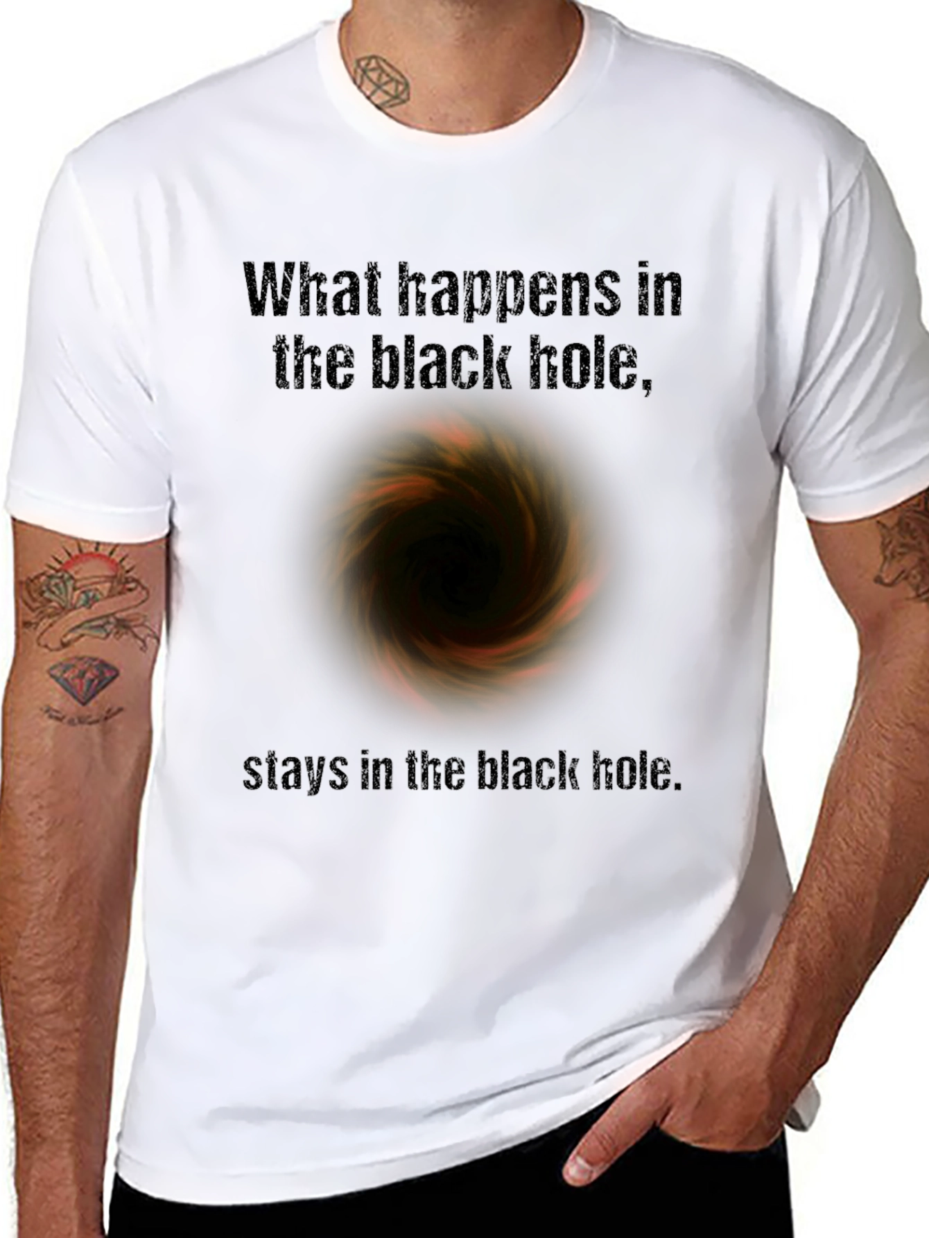Black Hole T-Shirt - What Happens Stays