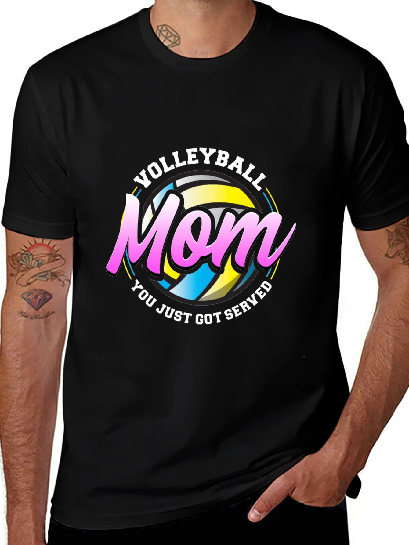 Volleyball Mom T-Shirt - Served Design