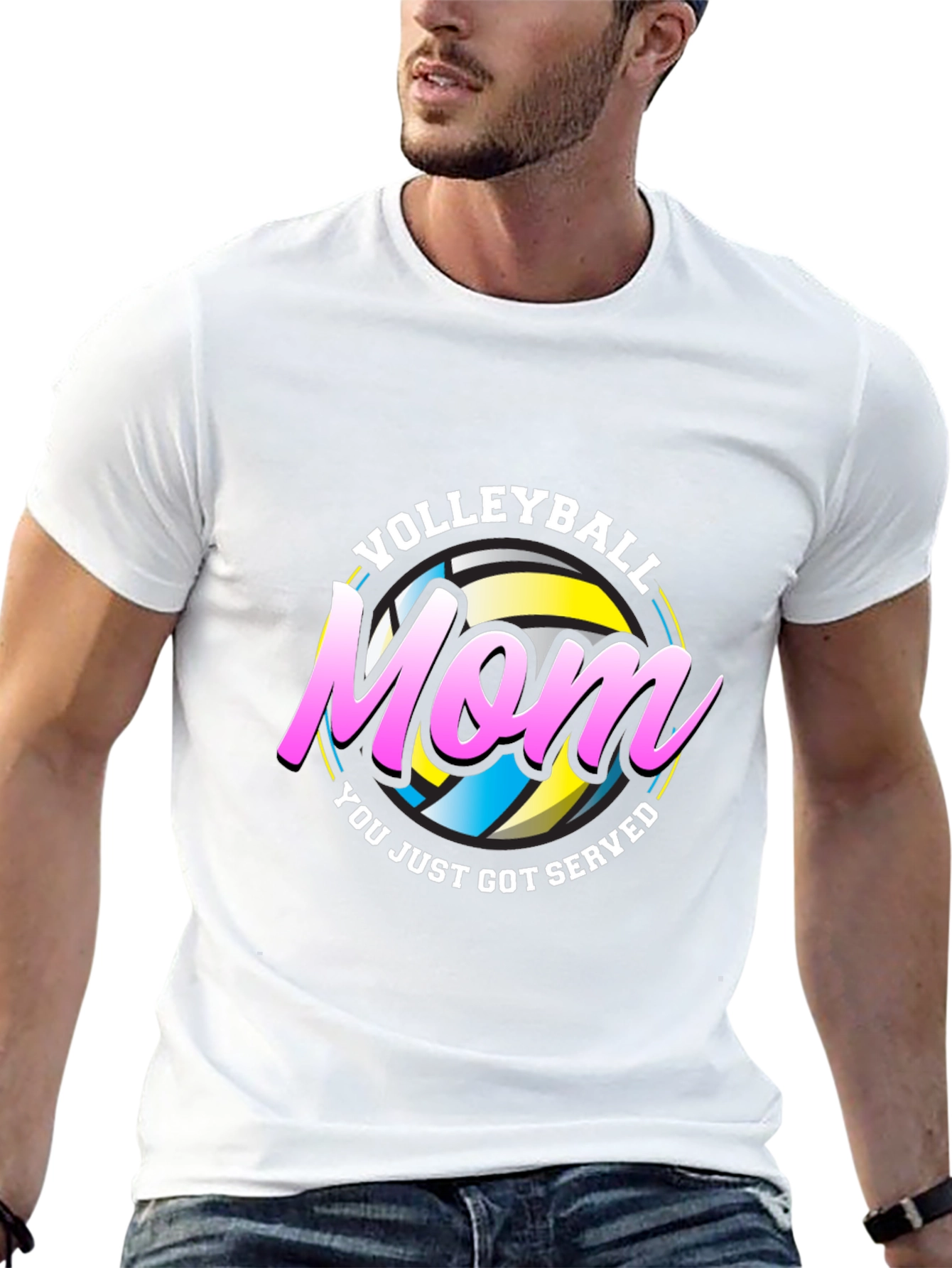 Volleyball Mom T-Shirt - Served Design