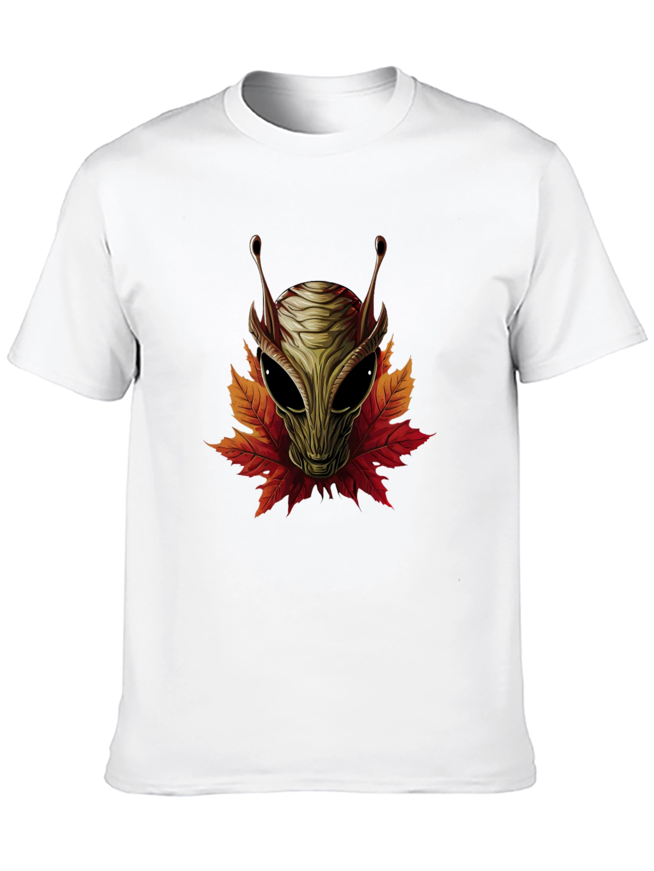 Alien Leaves Graphic Tee - Black T-Shirt