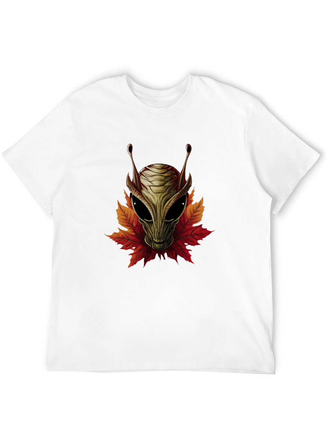 Alien Leaves Graphic Tee - Black T-Shirt