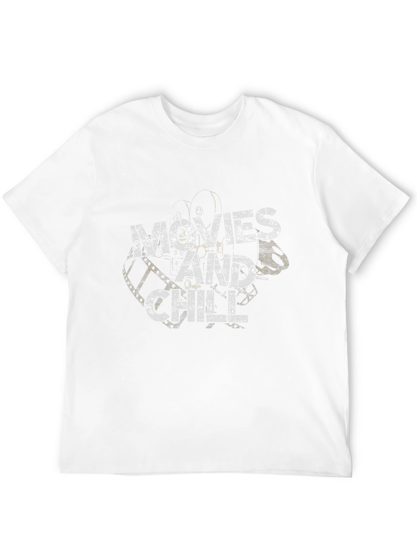 Movies and Chill Black Graphic Tee