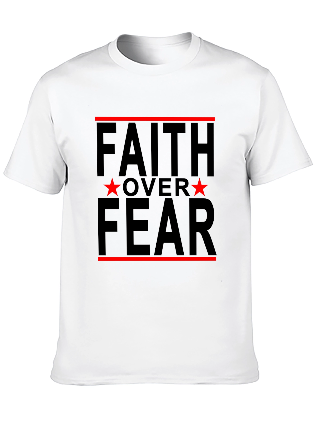 Faith Over Fear Graphic Tee - Black