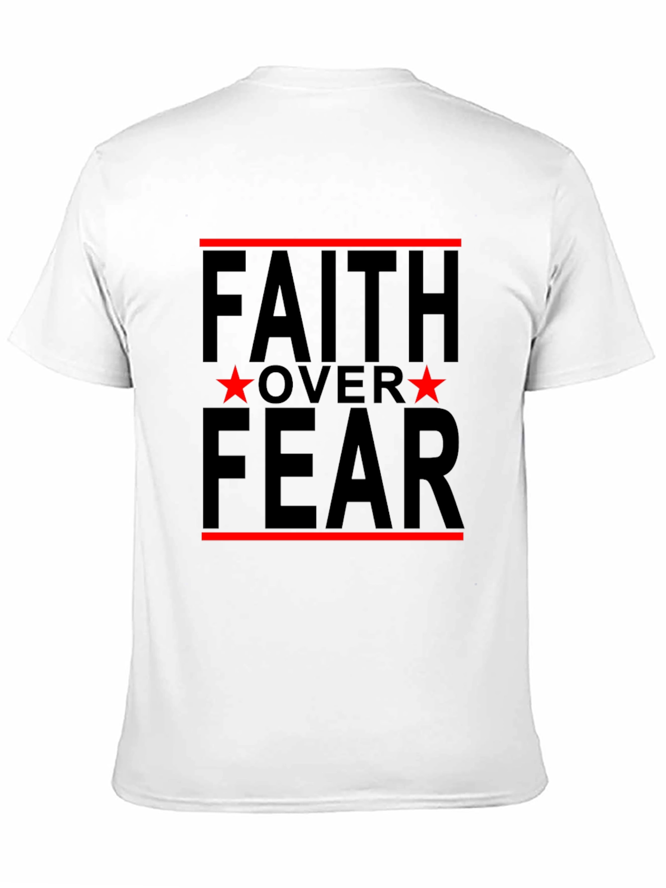 Faith Over Fear Graphic Tee - Black
