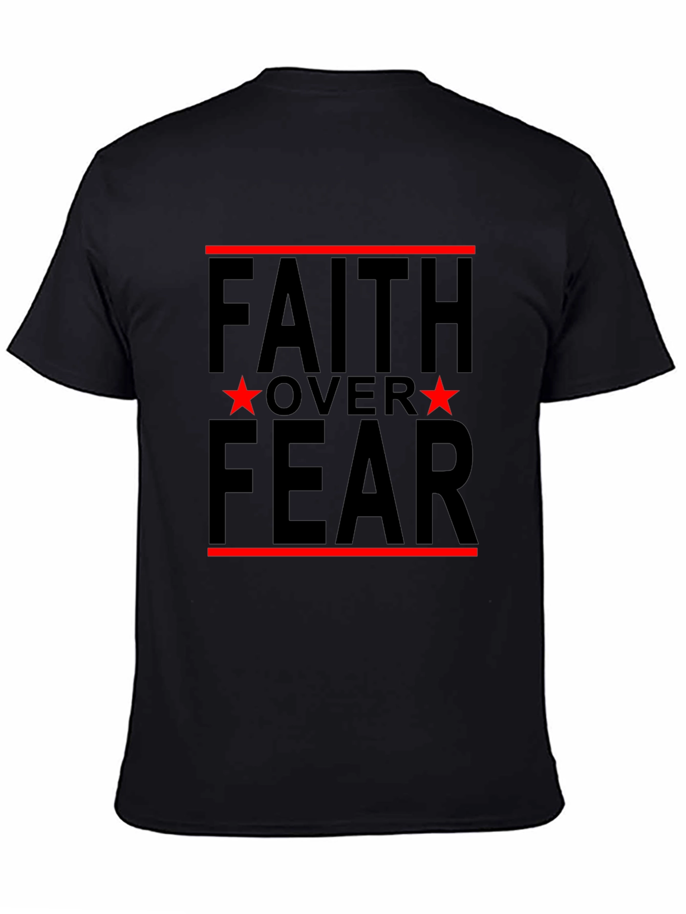 Faith Over Fear Graphic Tee - Black