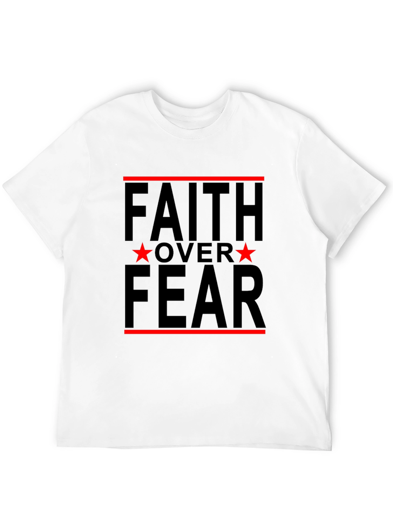 Faith Over Fear Graphic Tee - Black
