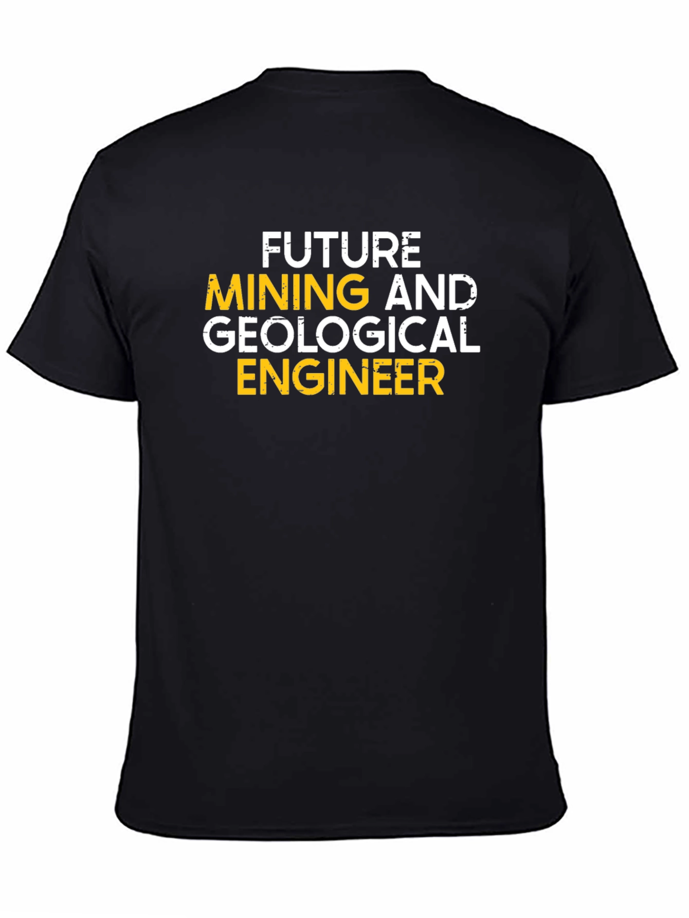 Future Mining Engineer T-Shirt - Black Cotton