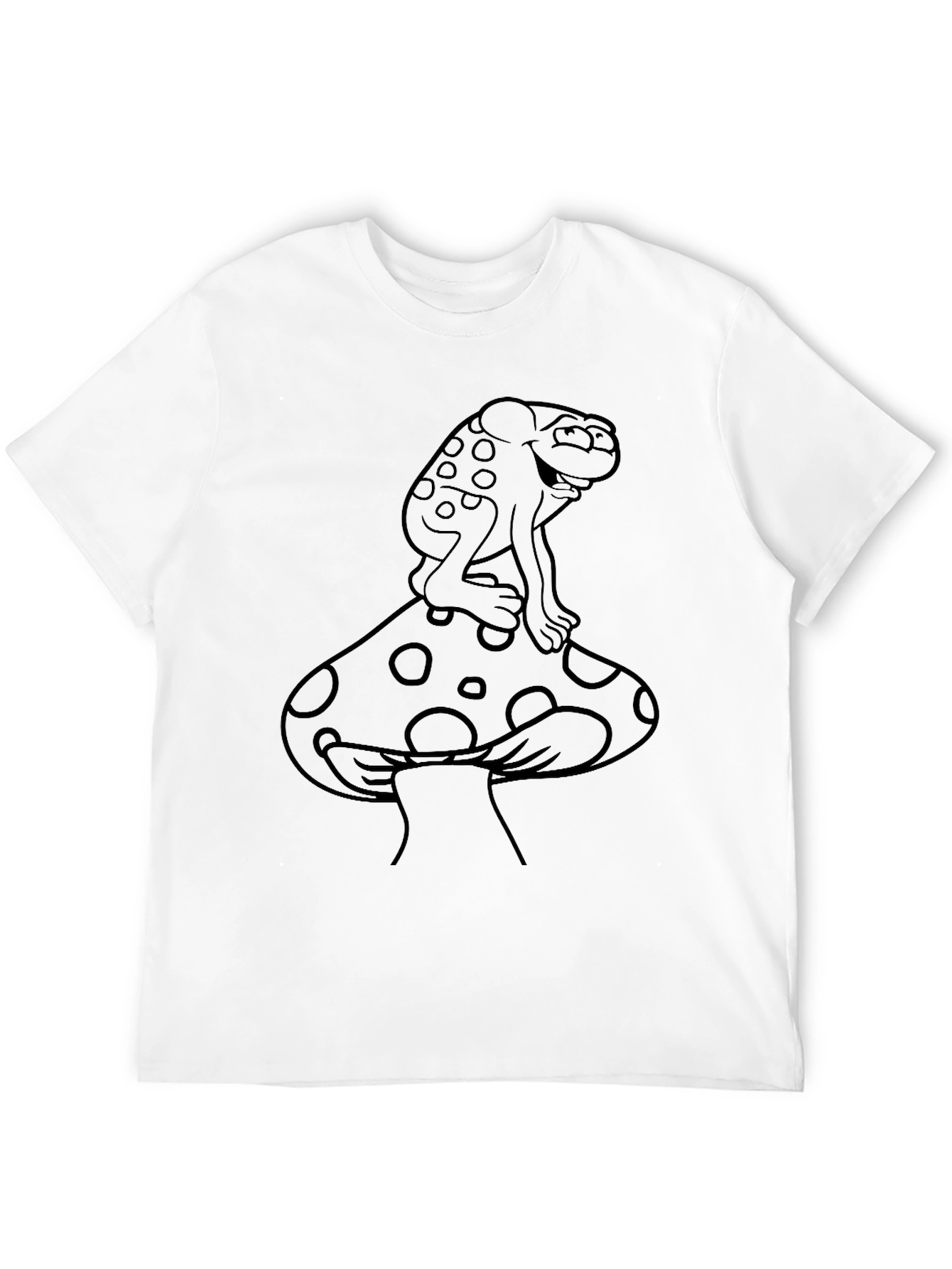 Frog on Mushroom Graphic Tee - Unisex