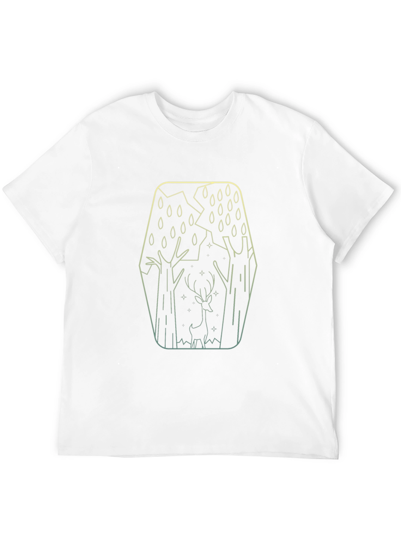 Nature Scene Graphic Tee - Rain Deer