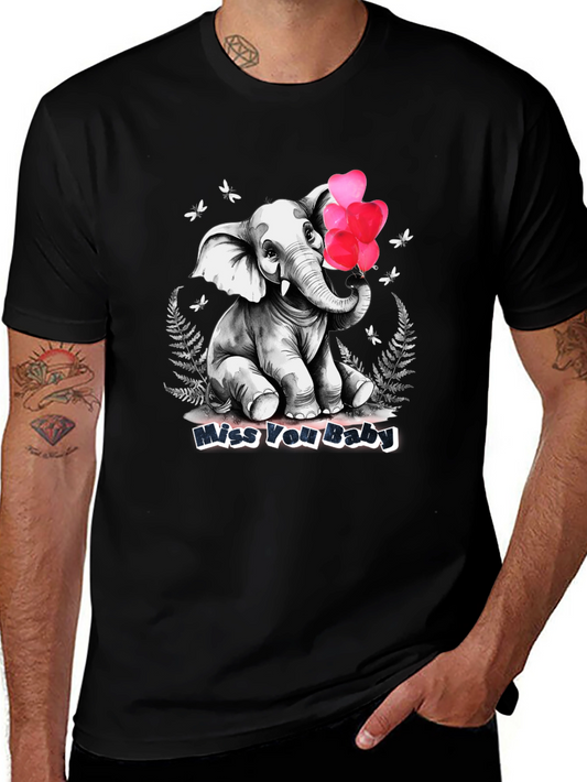 Elephant Miss You Baby Graphic Tee