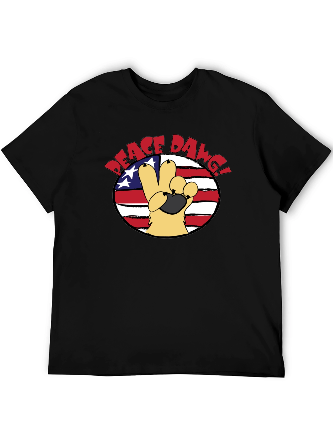 Peace Dawg Graphic T-Shirt