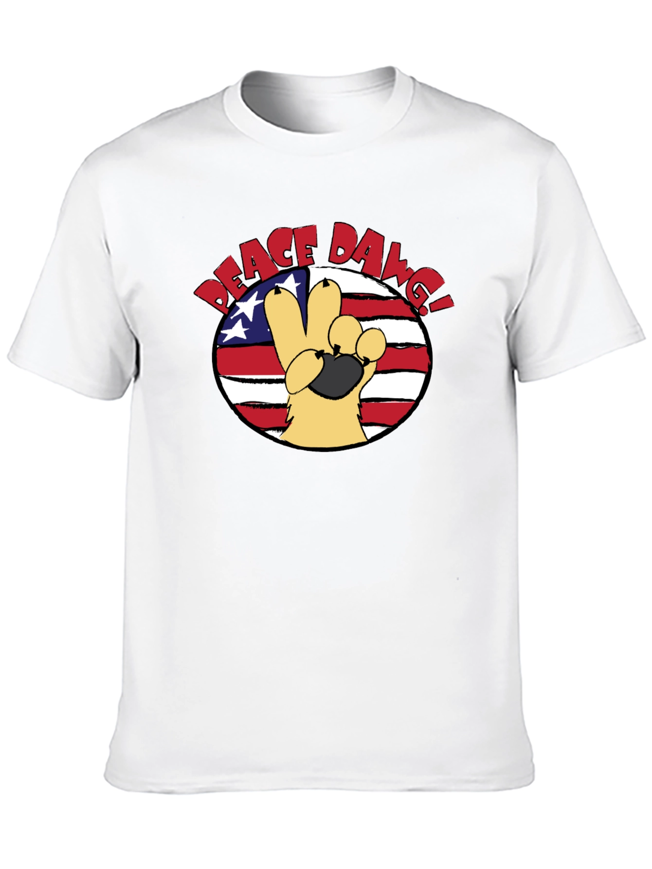 Peace Dawg Graphic T-Shirt