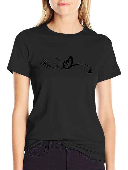 Arrow Heart Love Graphic T-Shirt
