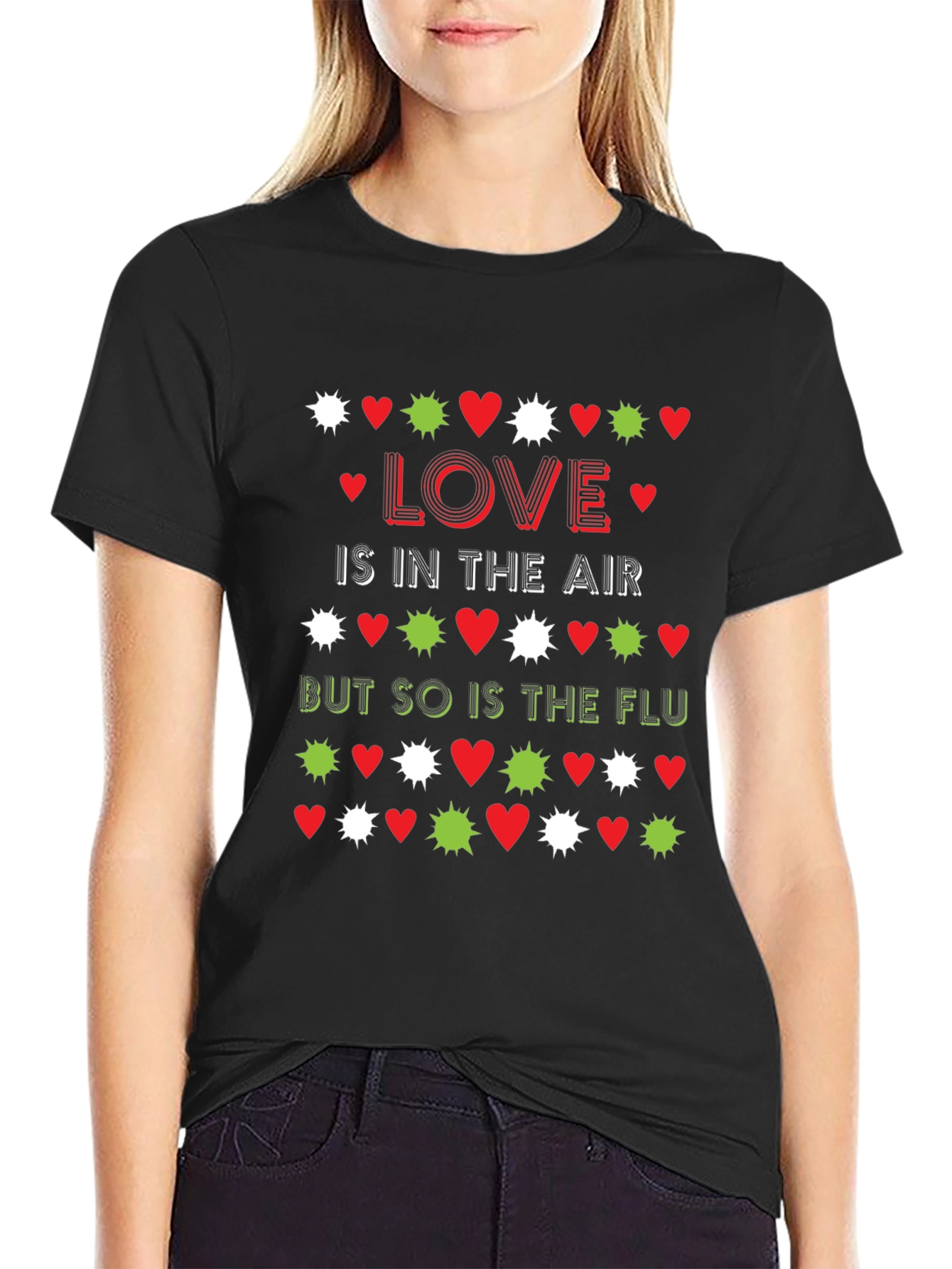 Love & Flu T-Shirt - Funny Valentines Day Tee
