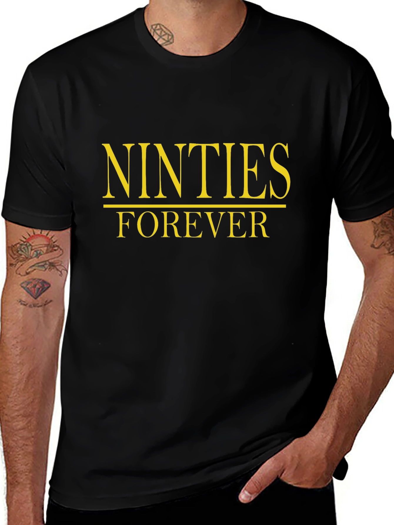 Nineties Forever Black T-Shirt