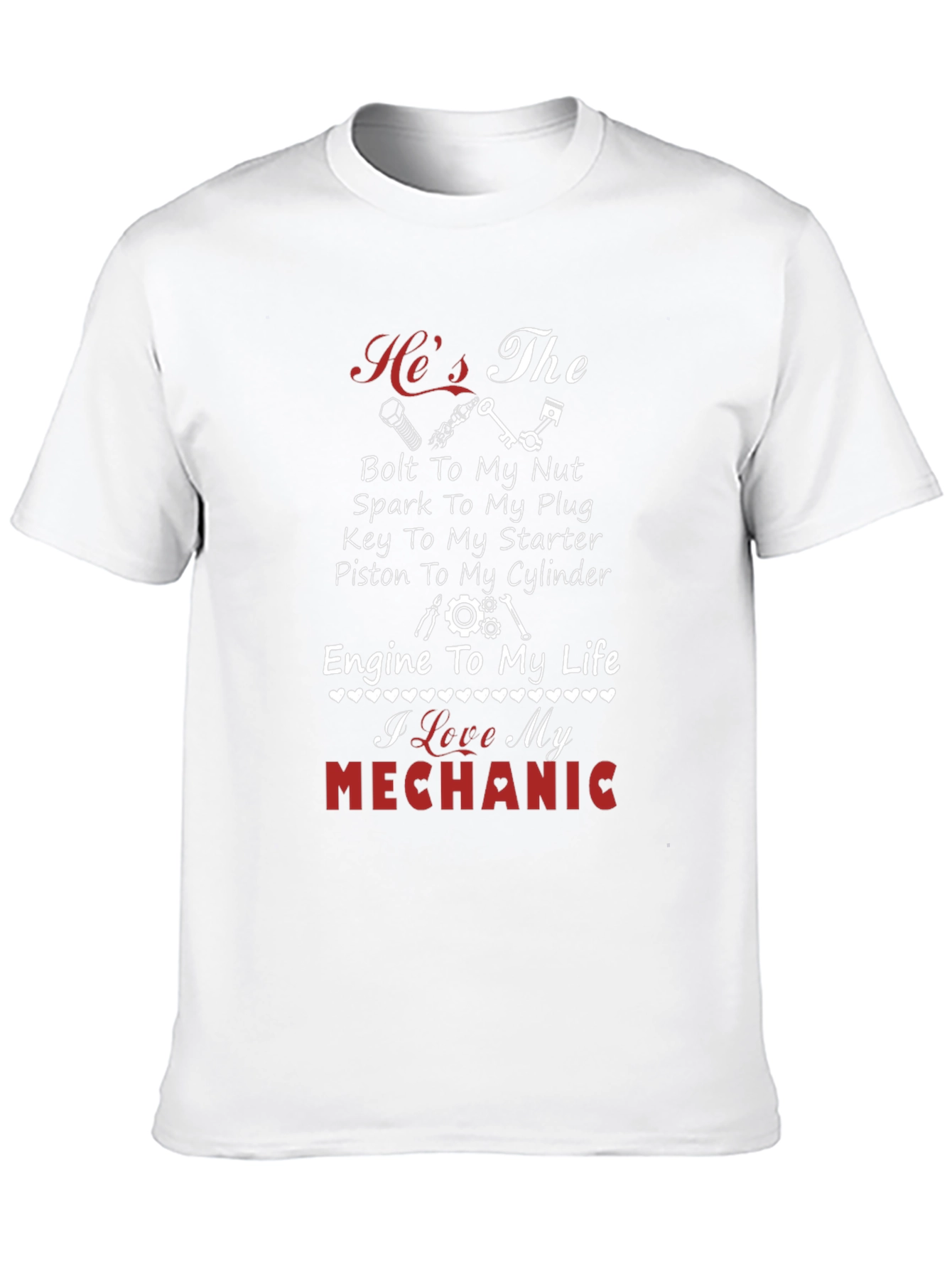I Love My Mechanic T-Shirt - Black
