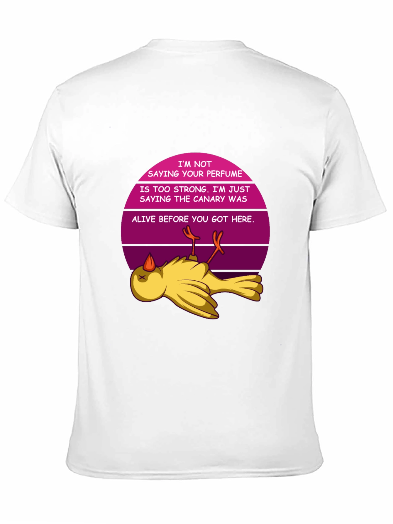Funny Perfume T-Shirt Dead Canary Novelty Tee