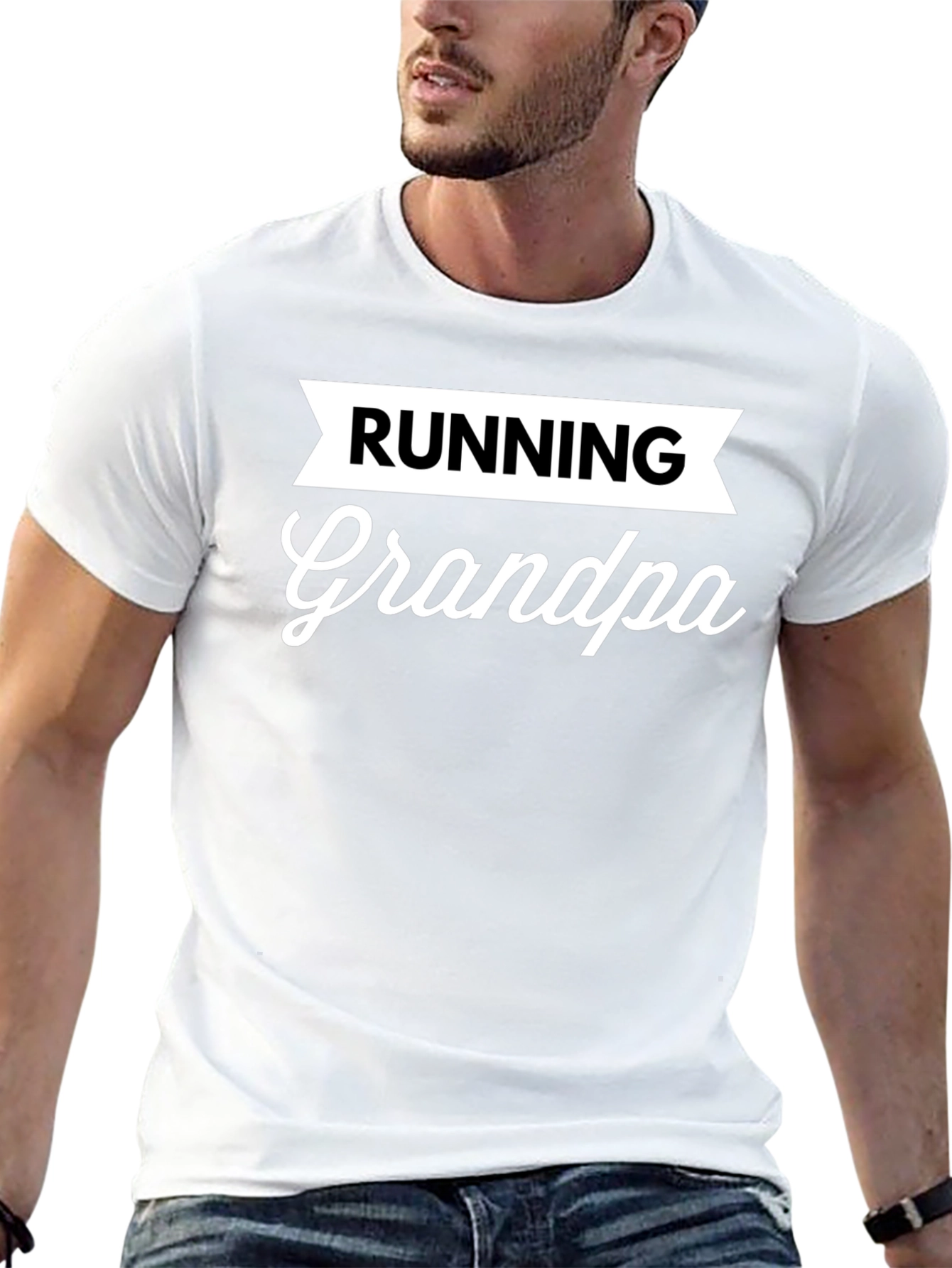 Running Grandpa T-Shirt - Black