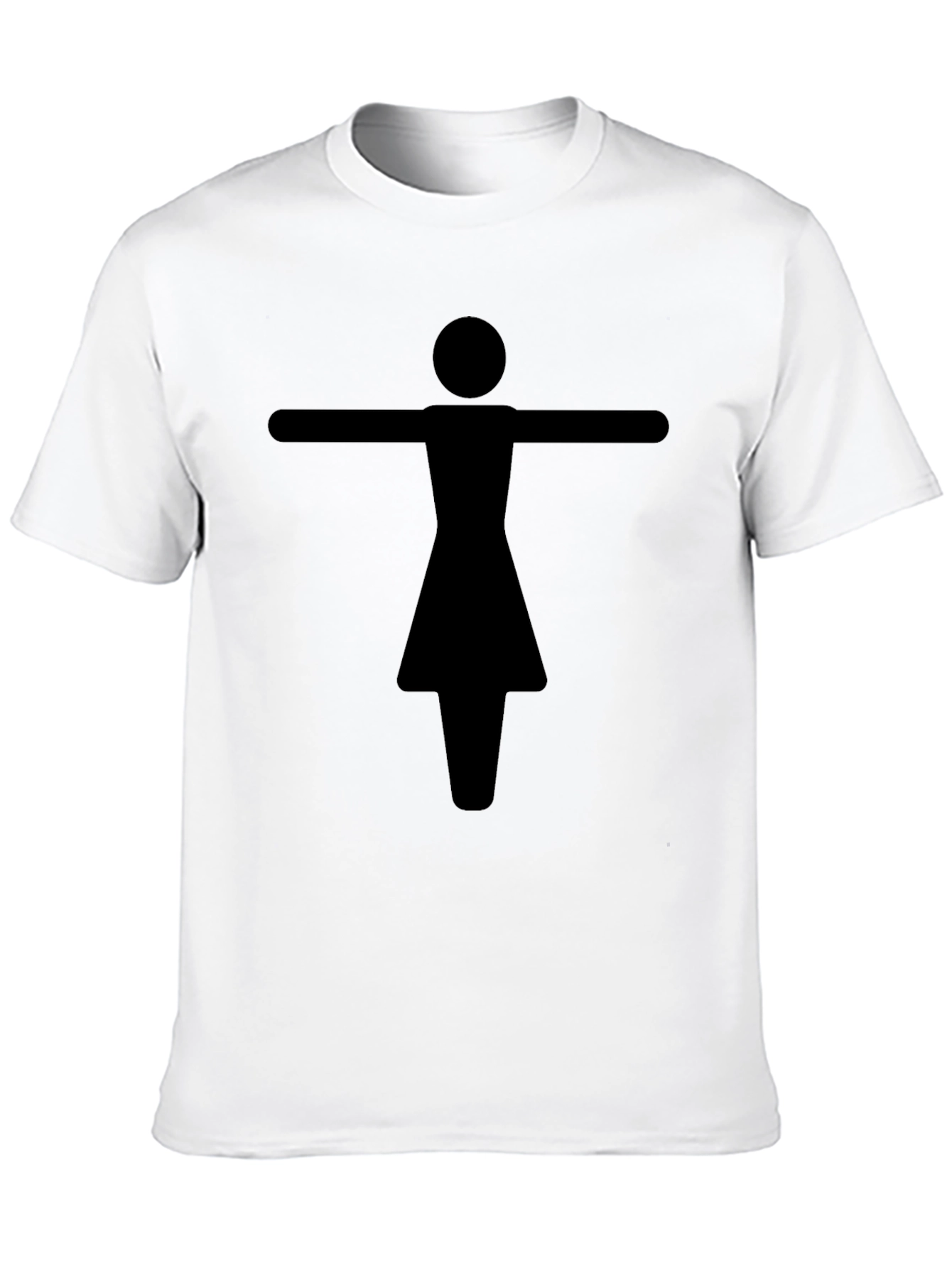 Abstract Figure Graphic Tee - Unisex Black T-Shirt