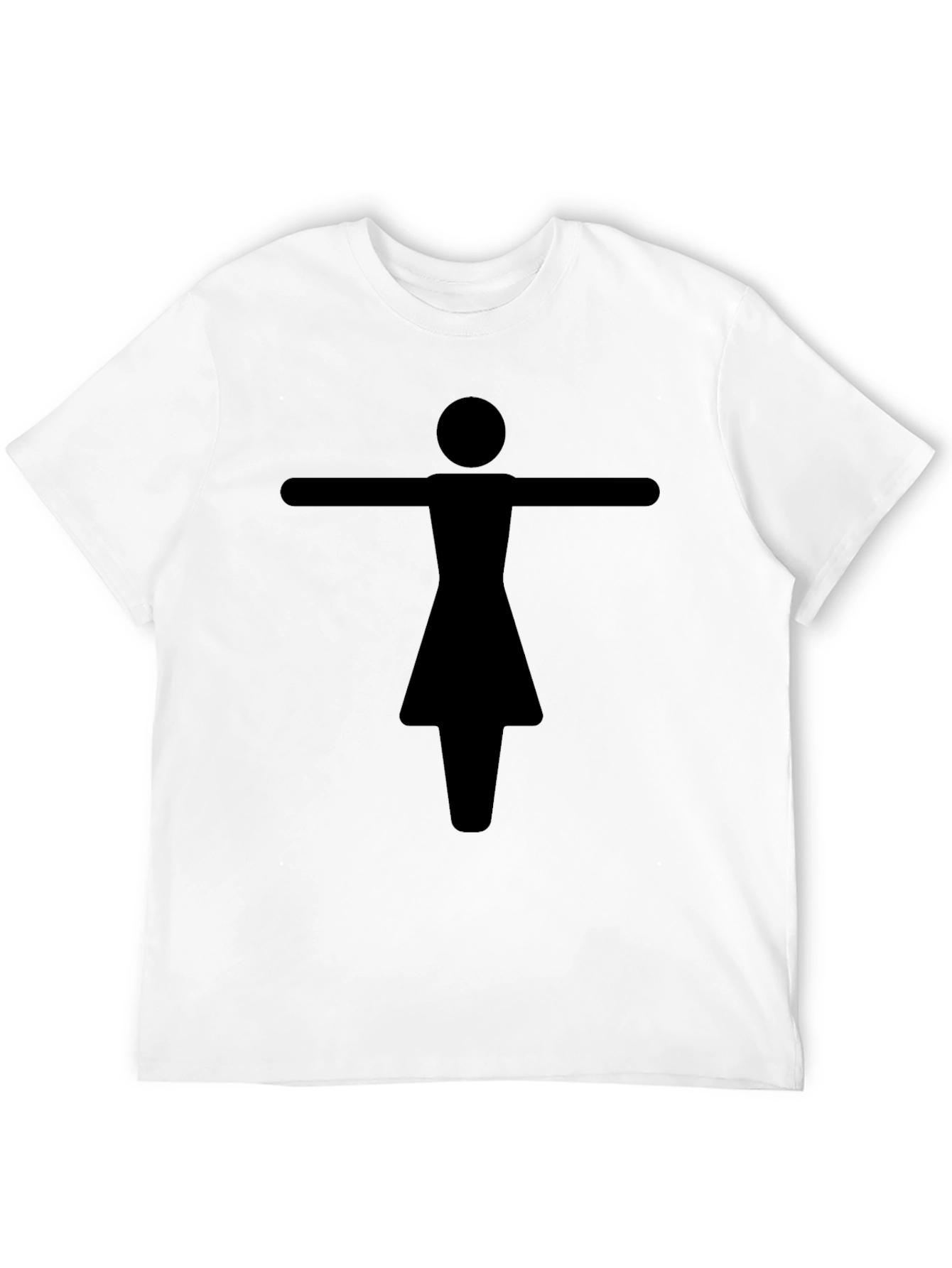 Abstract Figure Graphic Tee - Unisex Black T-Shirt