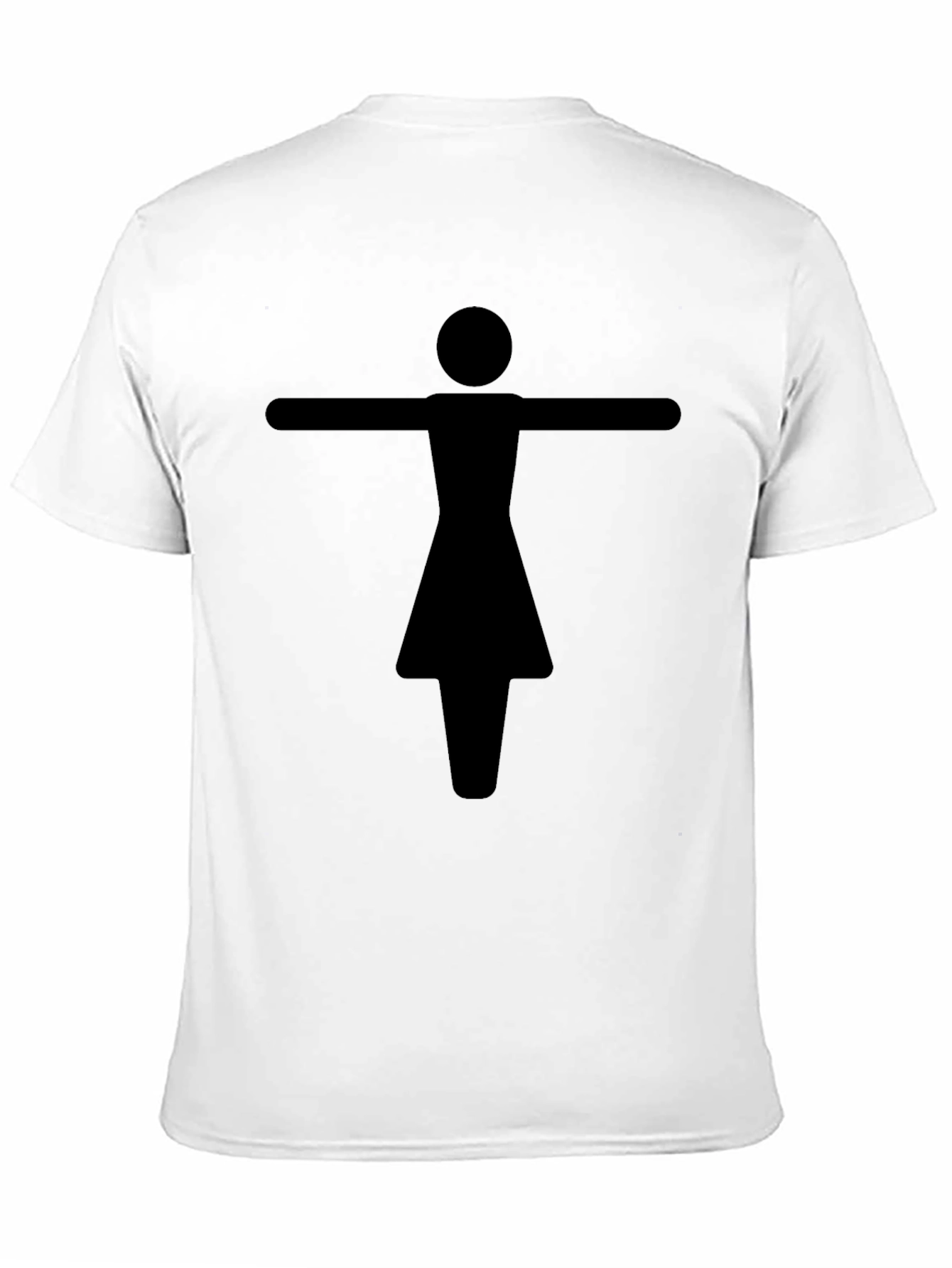 Abstract Figure Graphic Tee - Unisex Black T-Shirt