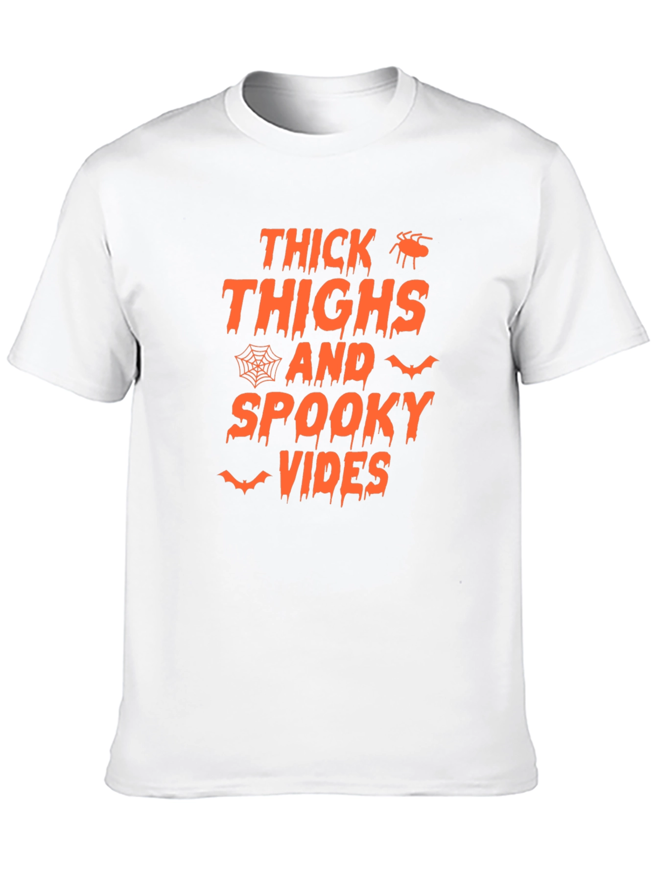 Thick Thighs and Spooky Vibes Halloween T-Shirt