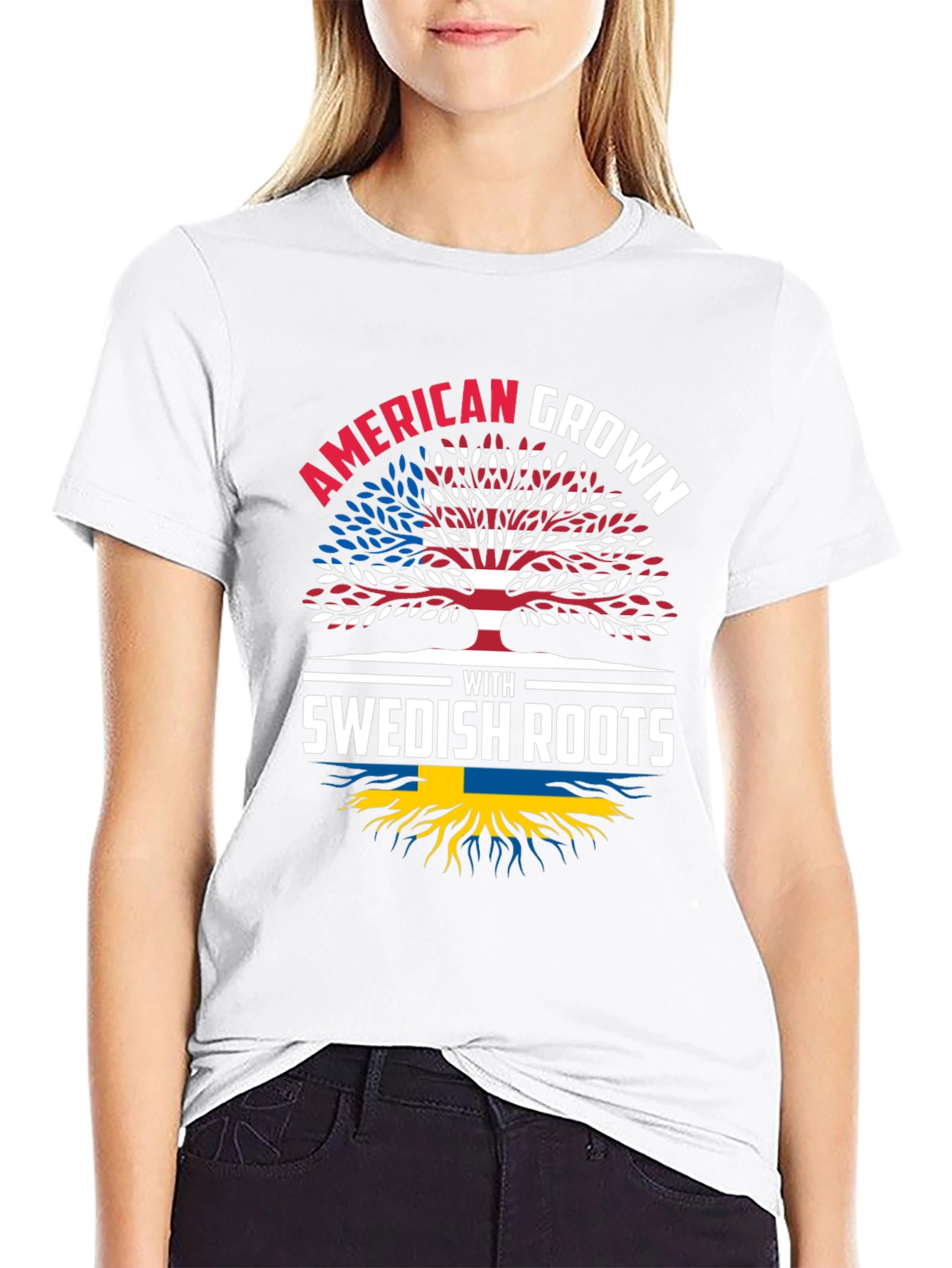 American Grown with Swedish Roots T-Shirt