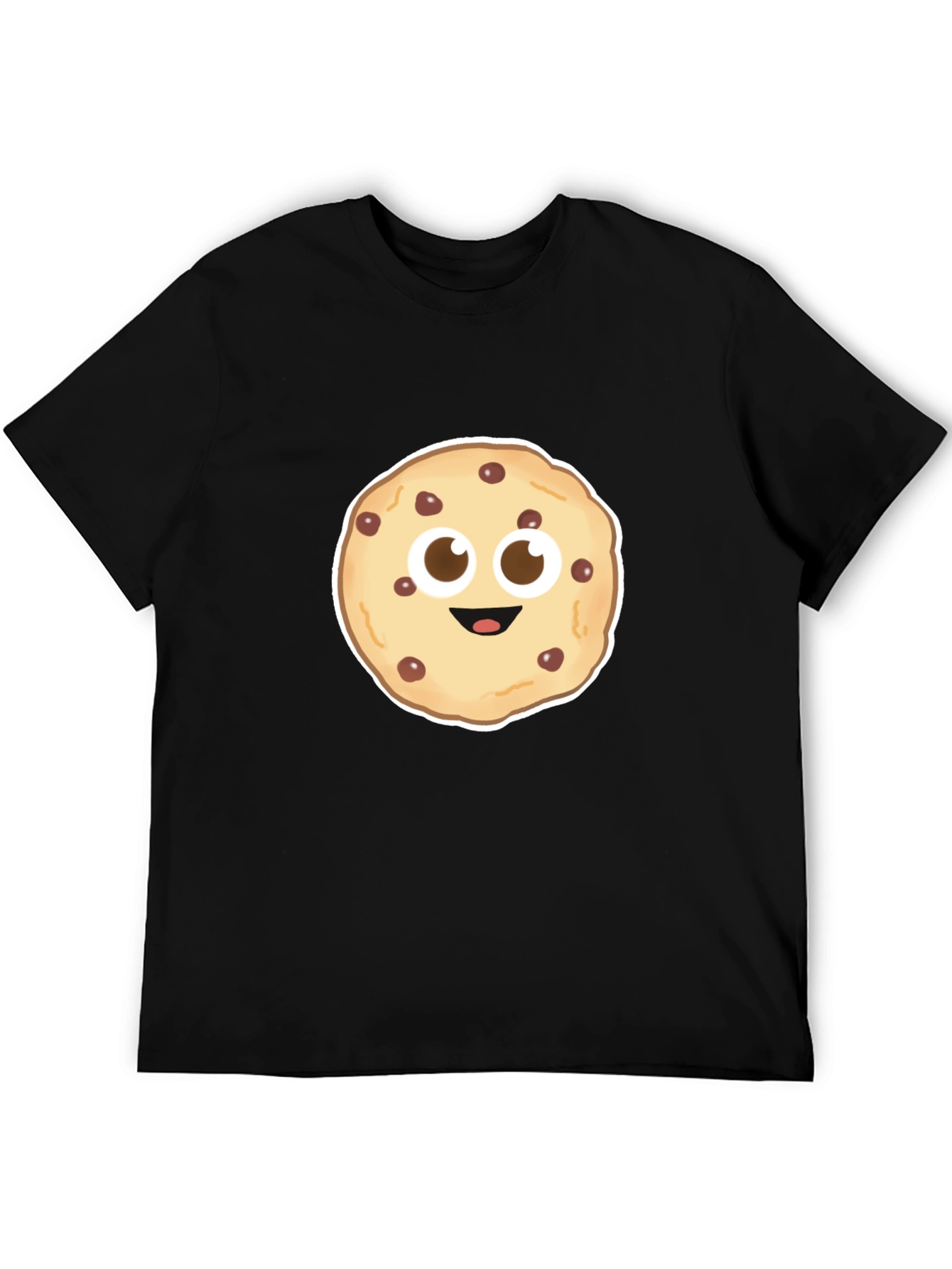 Cookie Face Black T-Shirt