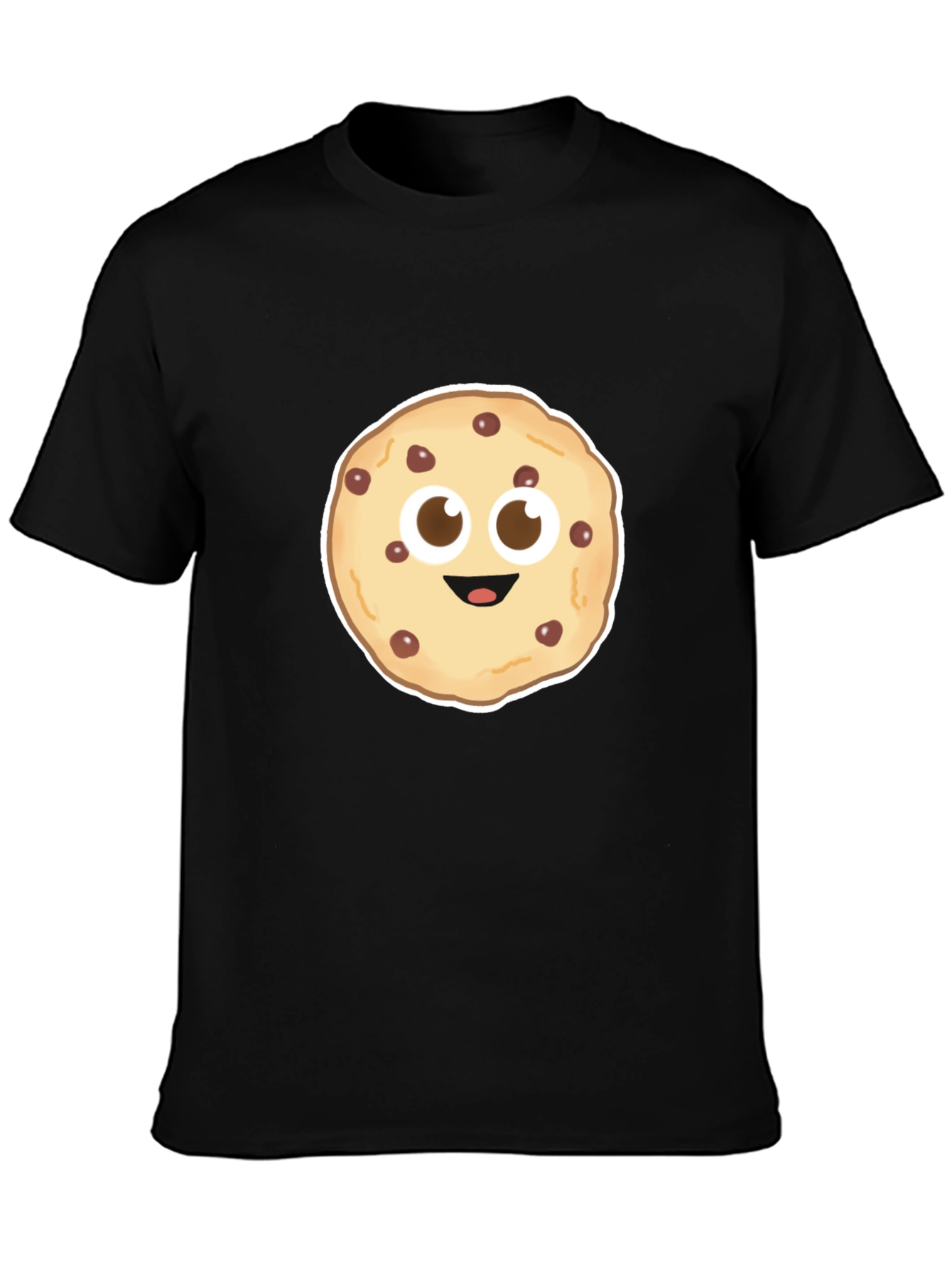 Cookie Face Black T-Shirt