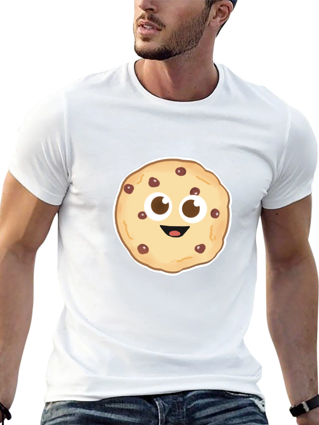 Cookie Face Black T-Shirt