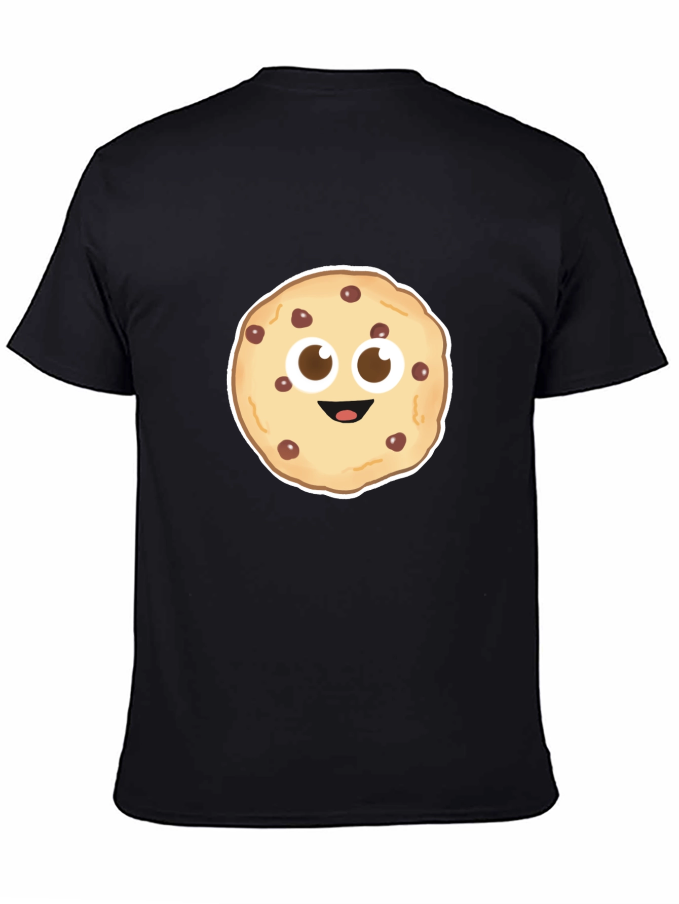 Cookie Face Black T-Shirt