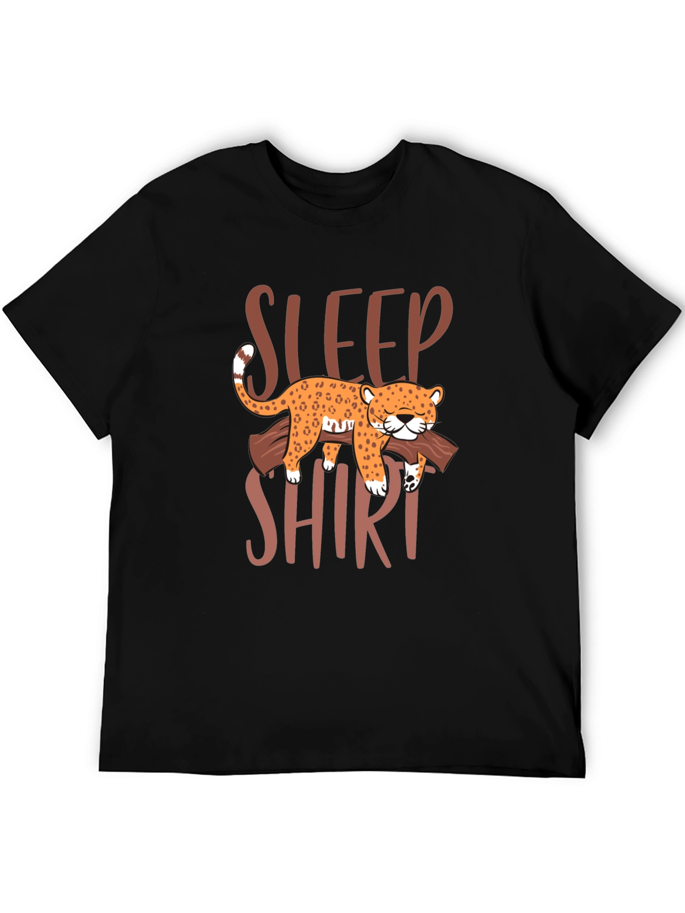 Sleep Shirt Leopard Graphic Tee