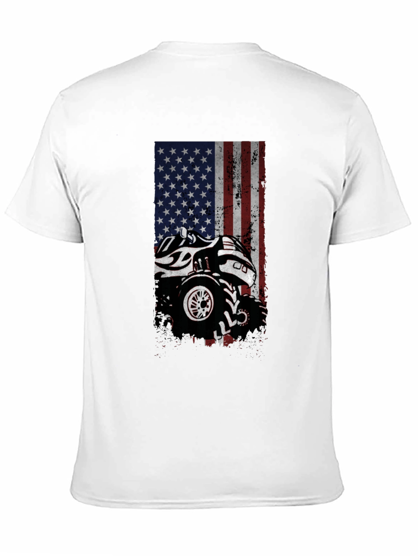 American Flag Monster Truck Graphic Tee