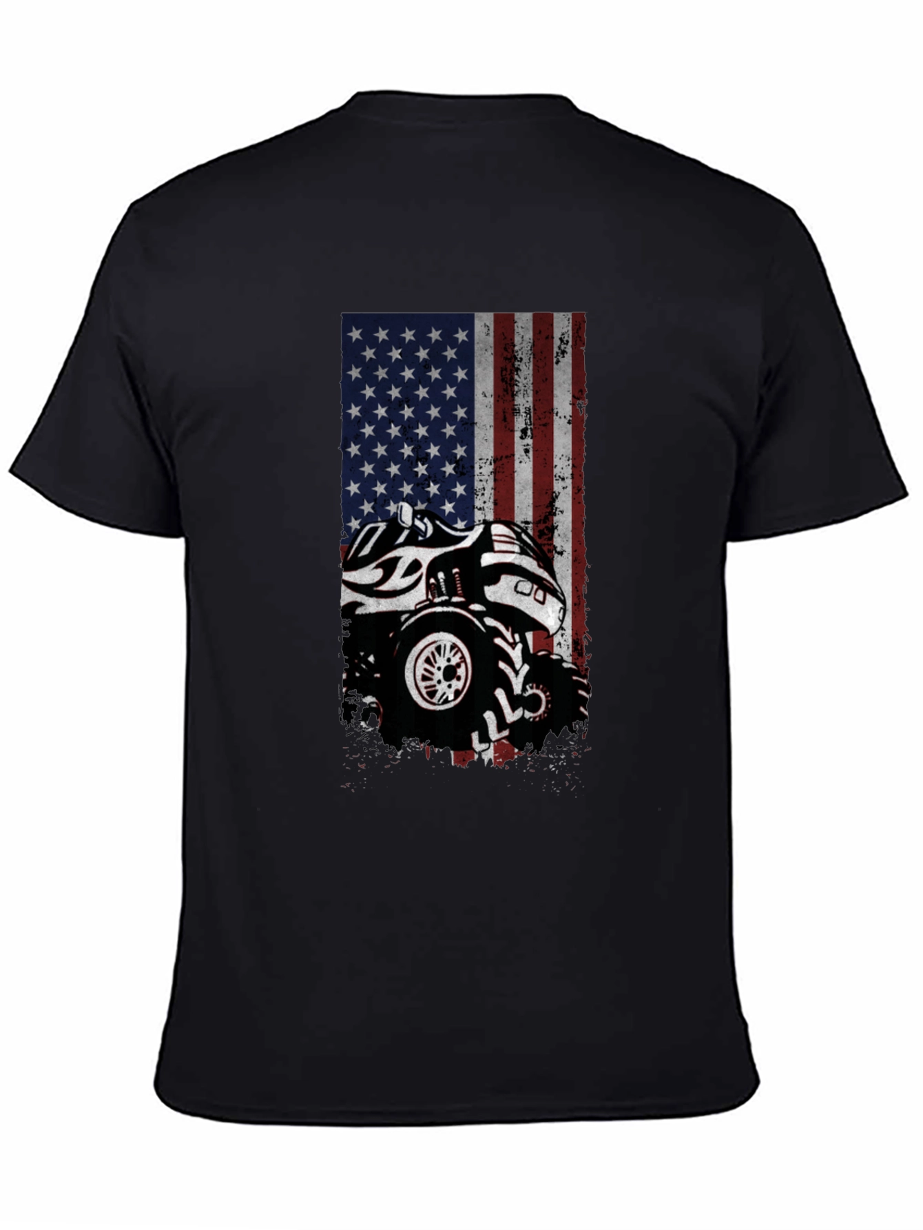American Flag Monster Truck Graphic Tee