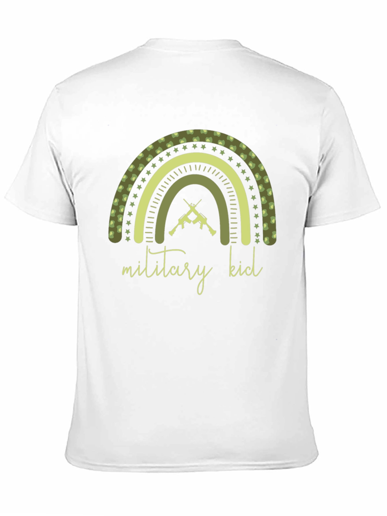 Military Kid Rainbow Graphic Tee