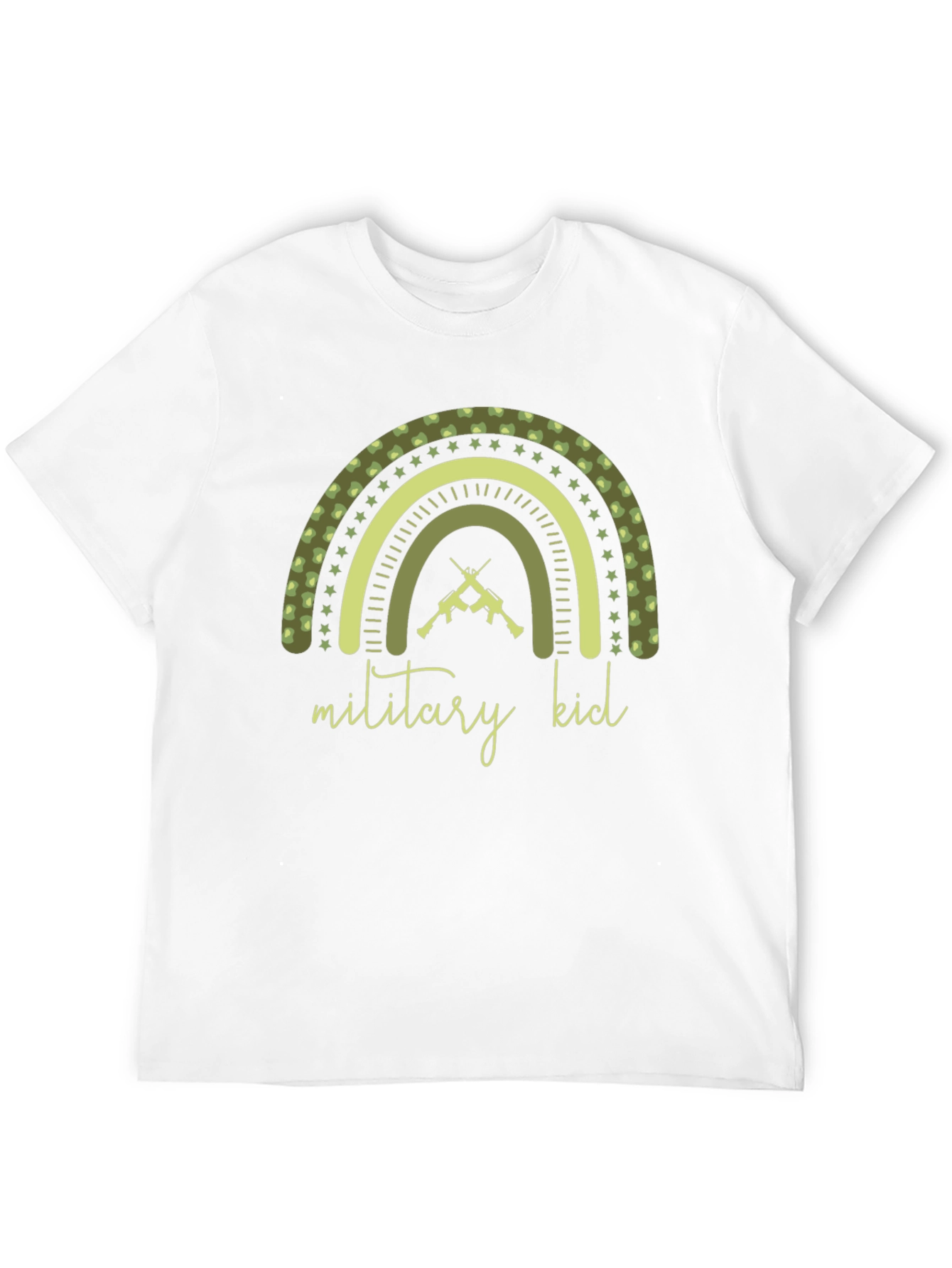 Military Kid Rainbow Graphic Tee