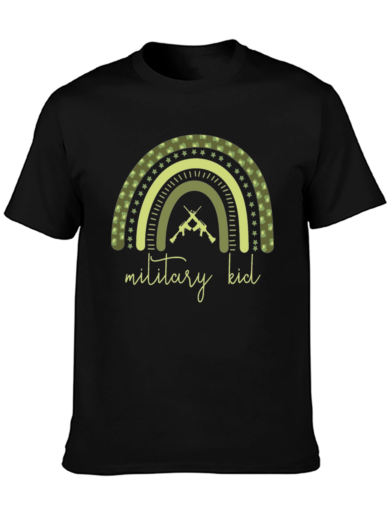 Military Kid Rainbow Graphic Tee