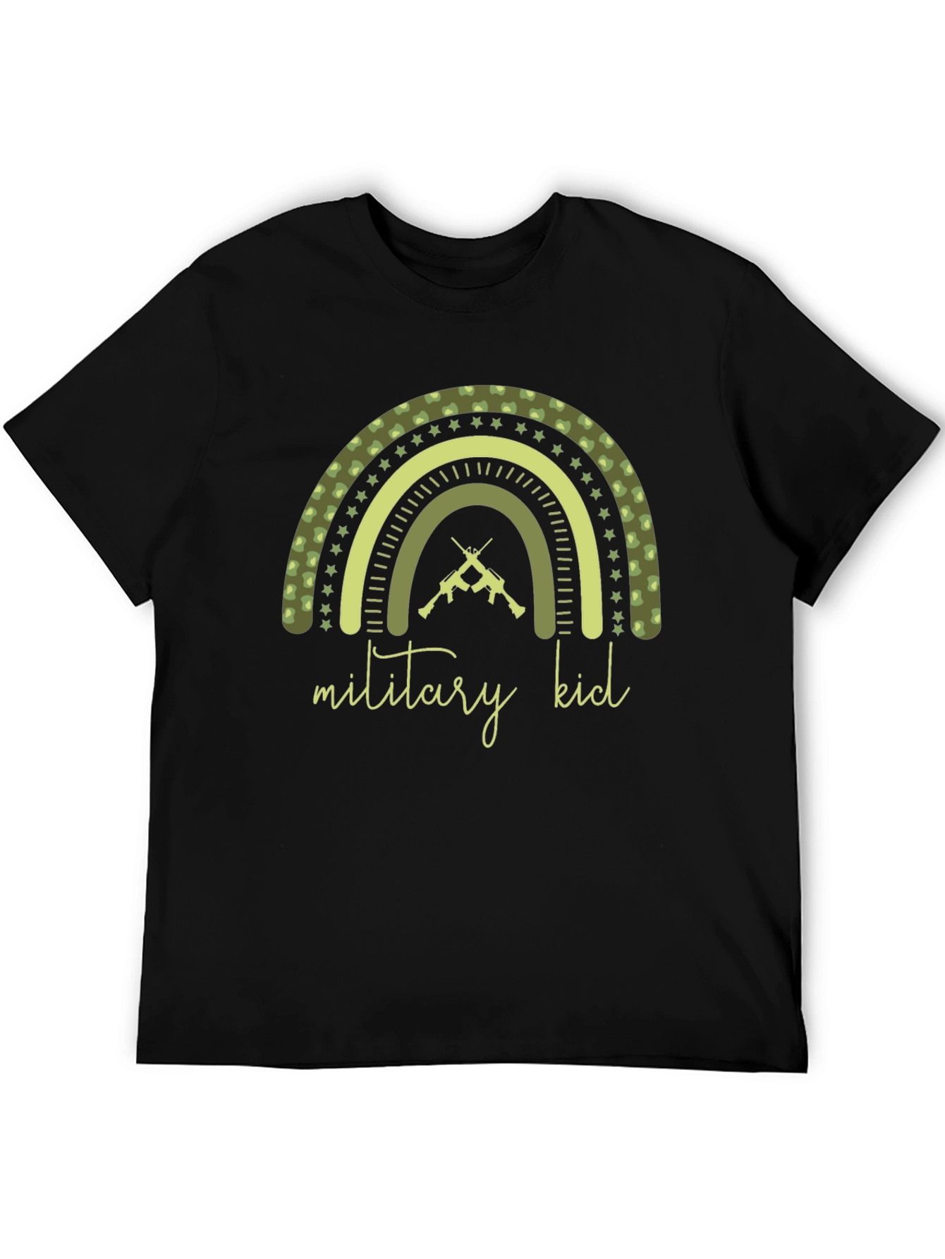 Military Kid Rainbow Graphic Tee
