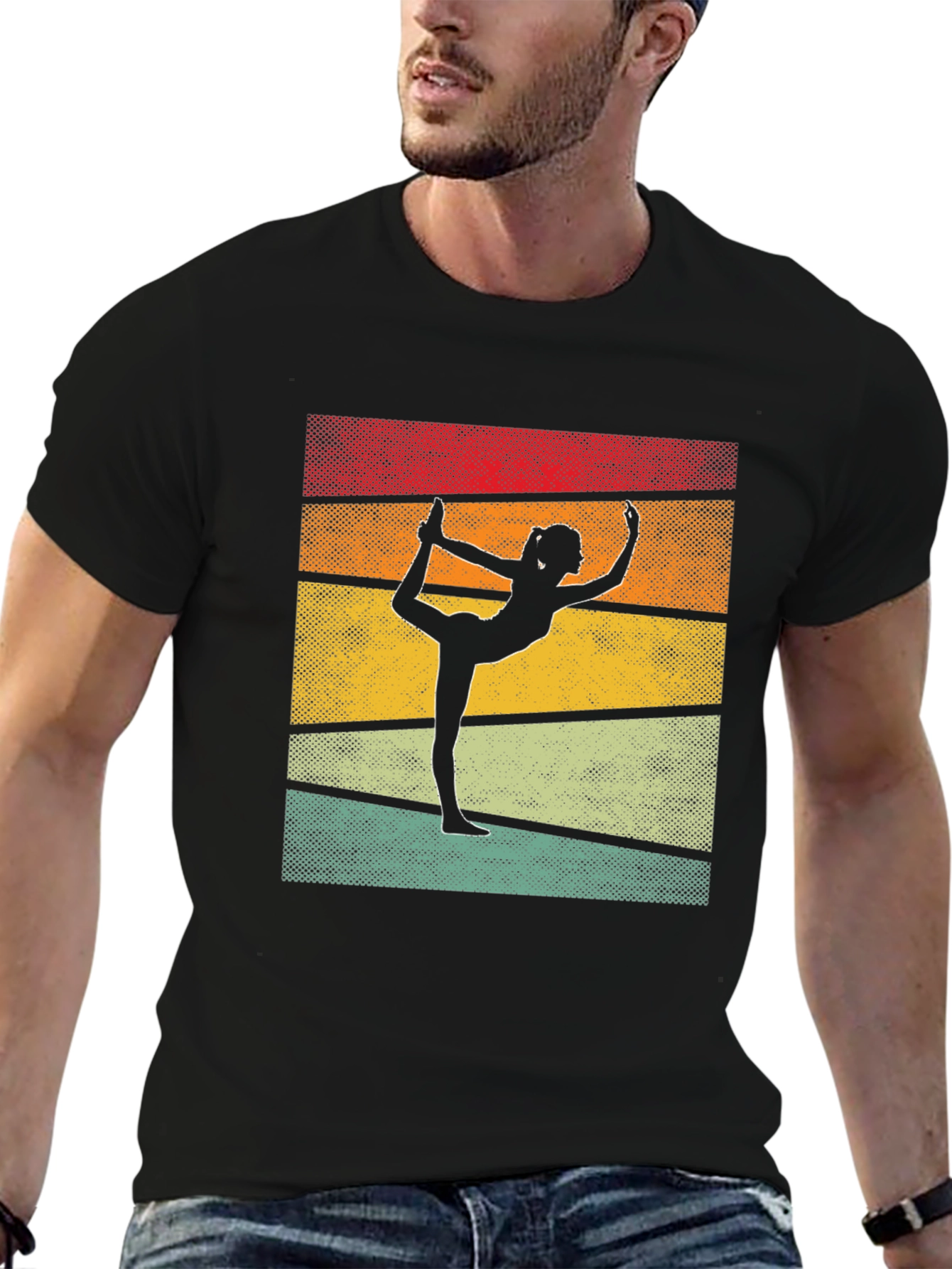 Yoga Pose Retro T-Shirt
