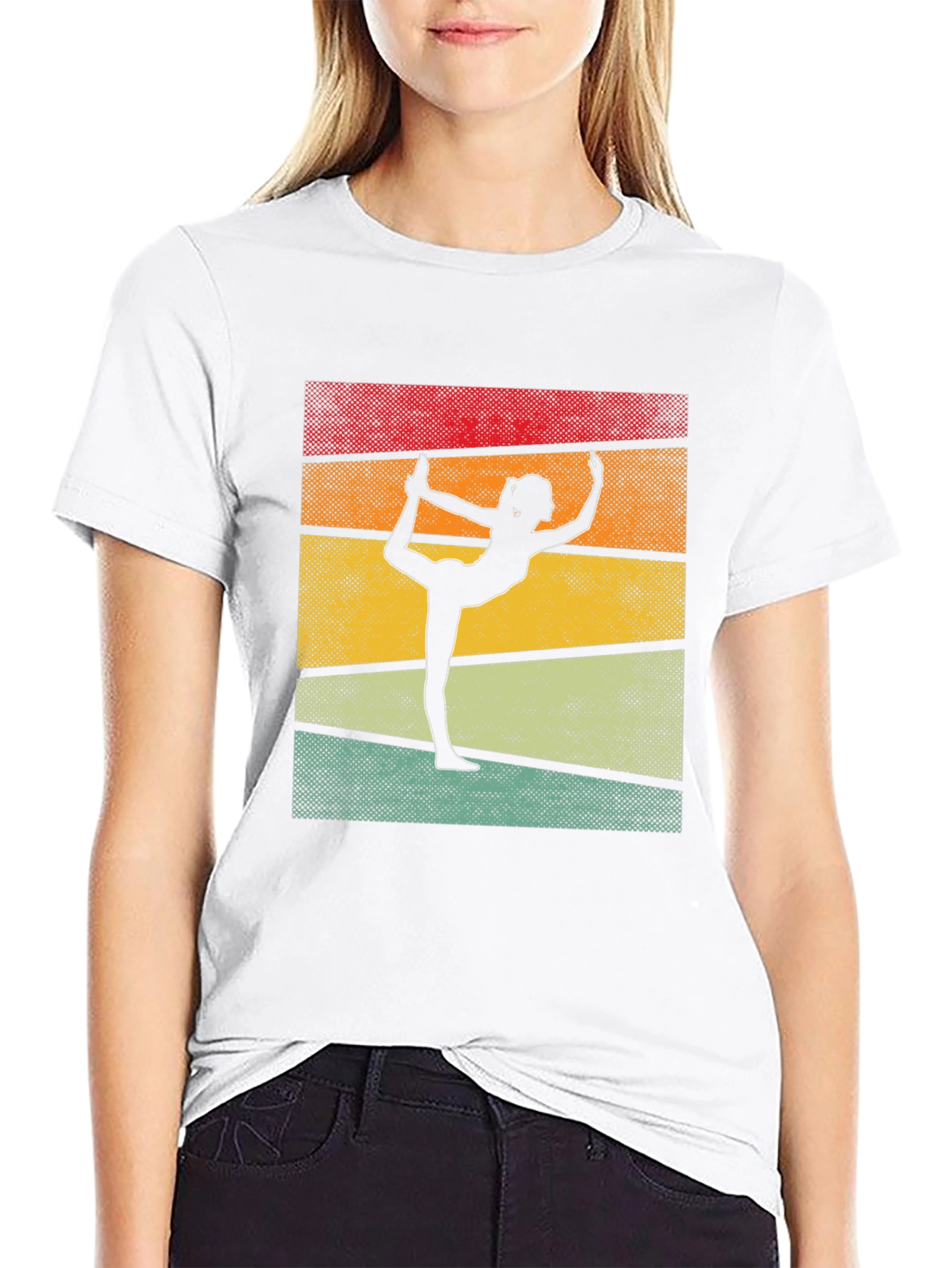 Yoga Pose Retro T-Shirt