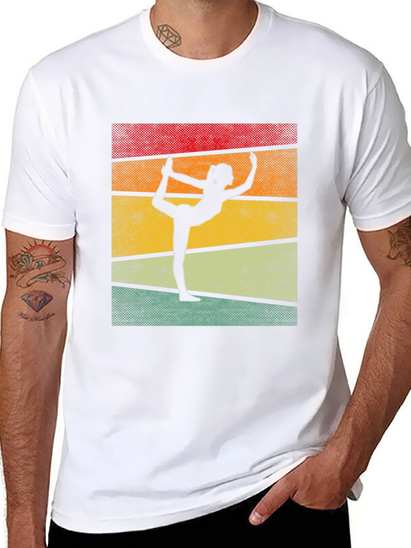 Yoga Pose Retro T-Shirt