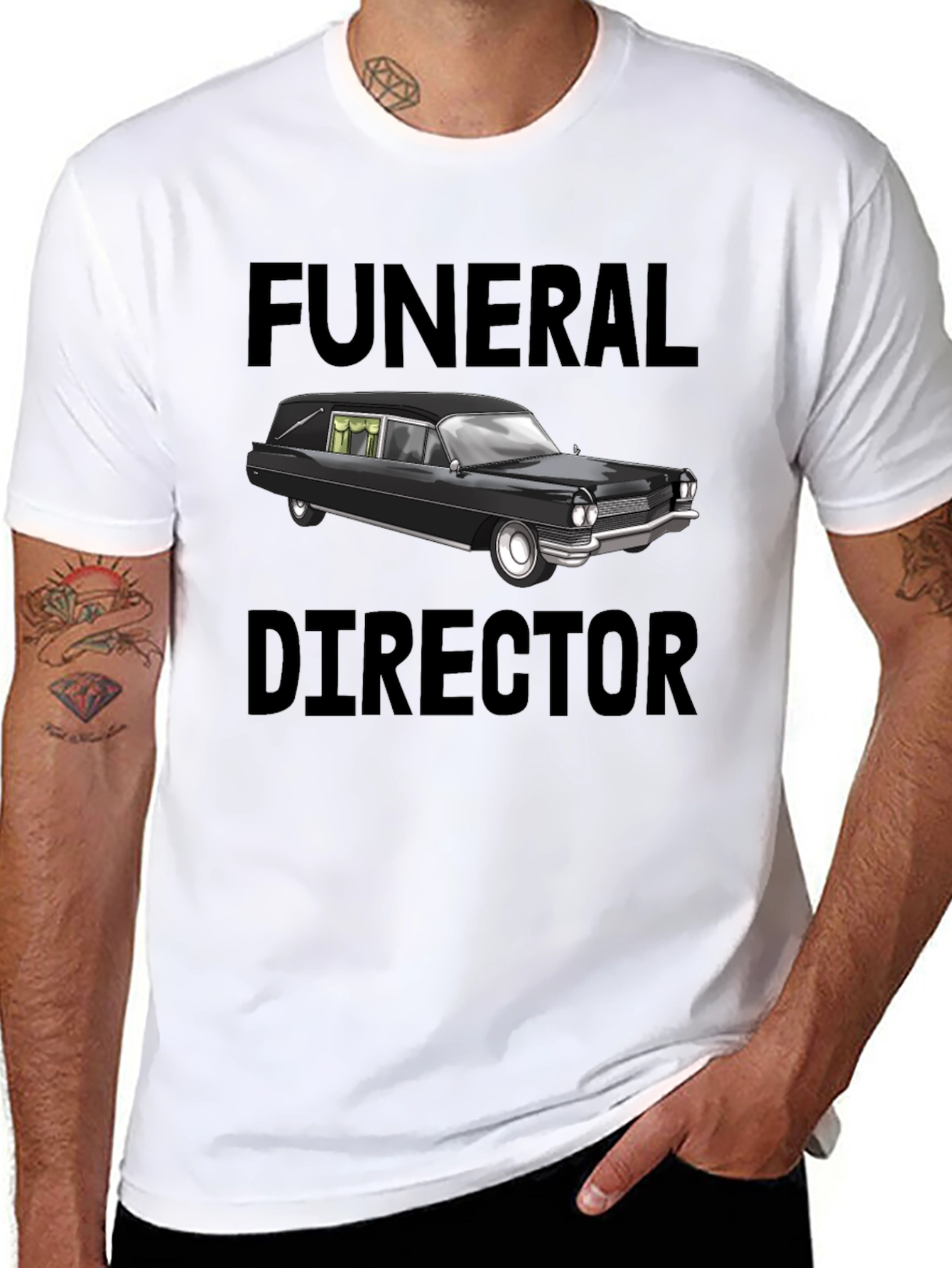 Funeral Director Hearse T-Shirt - Unique Gift