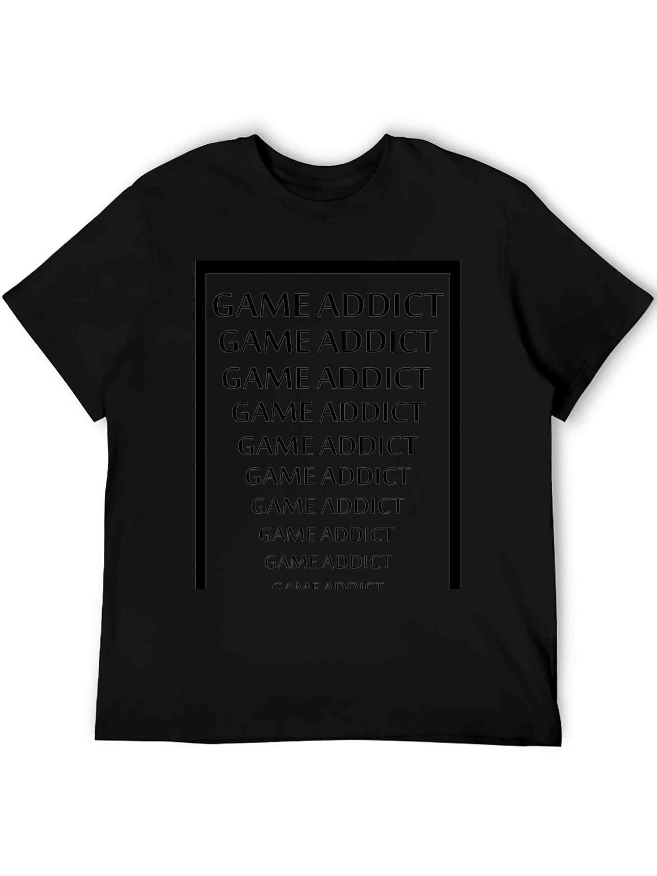 Game Addict Black Tee - Gamer T-Shirt