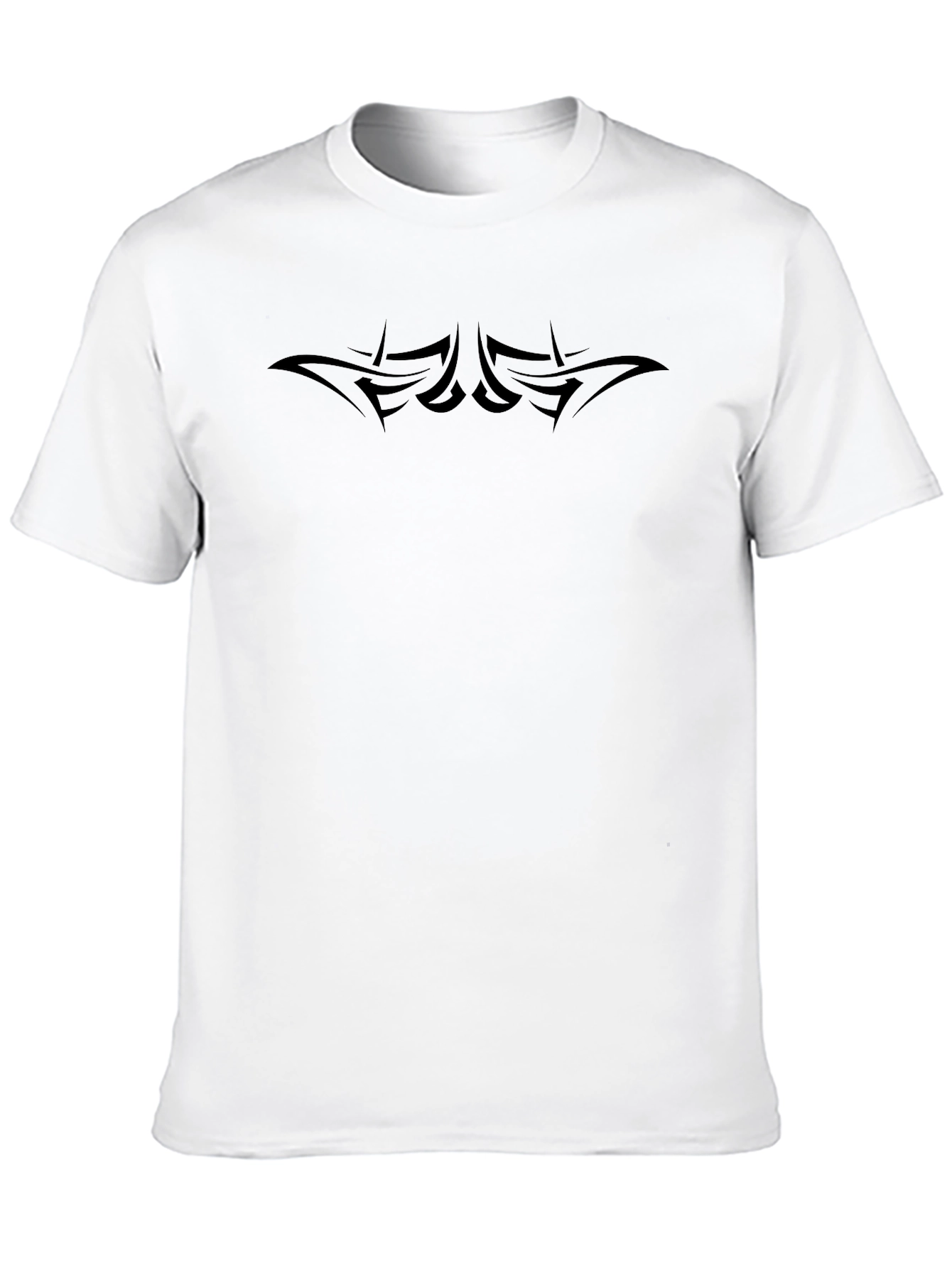 Tribal Design Black T-Shirt