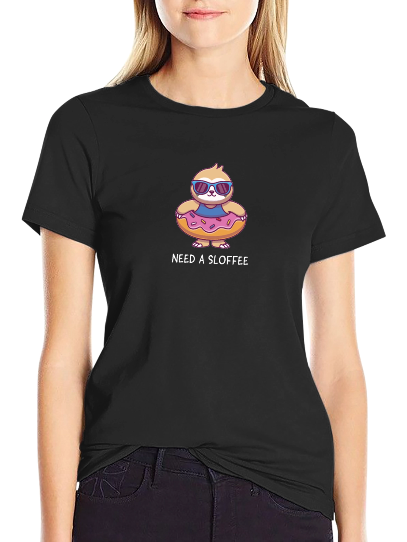Need a Sloffee Sloth Donut T-Shirt