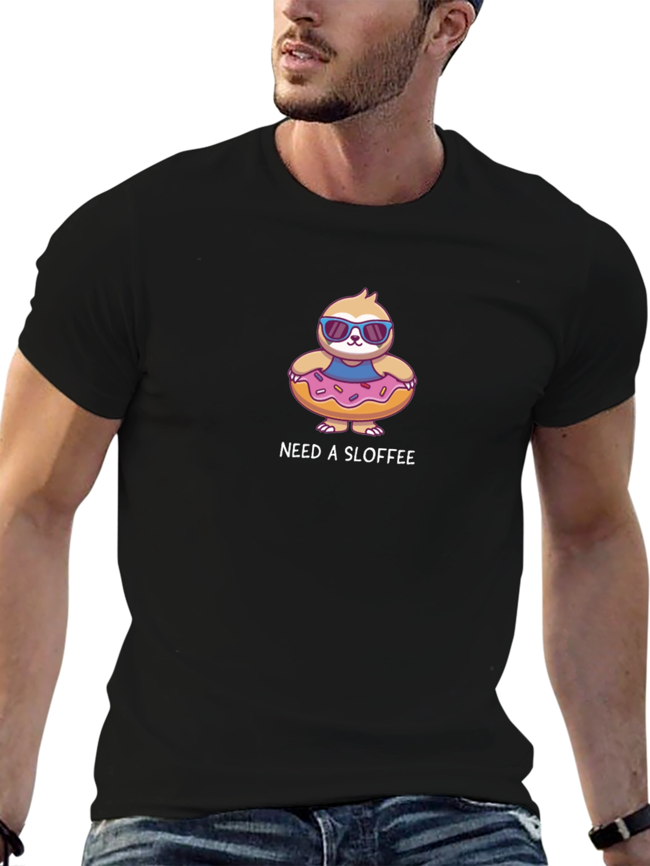 Need a Sloffee Sloth Donut T-Shirt