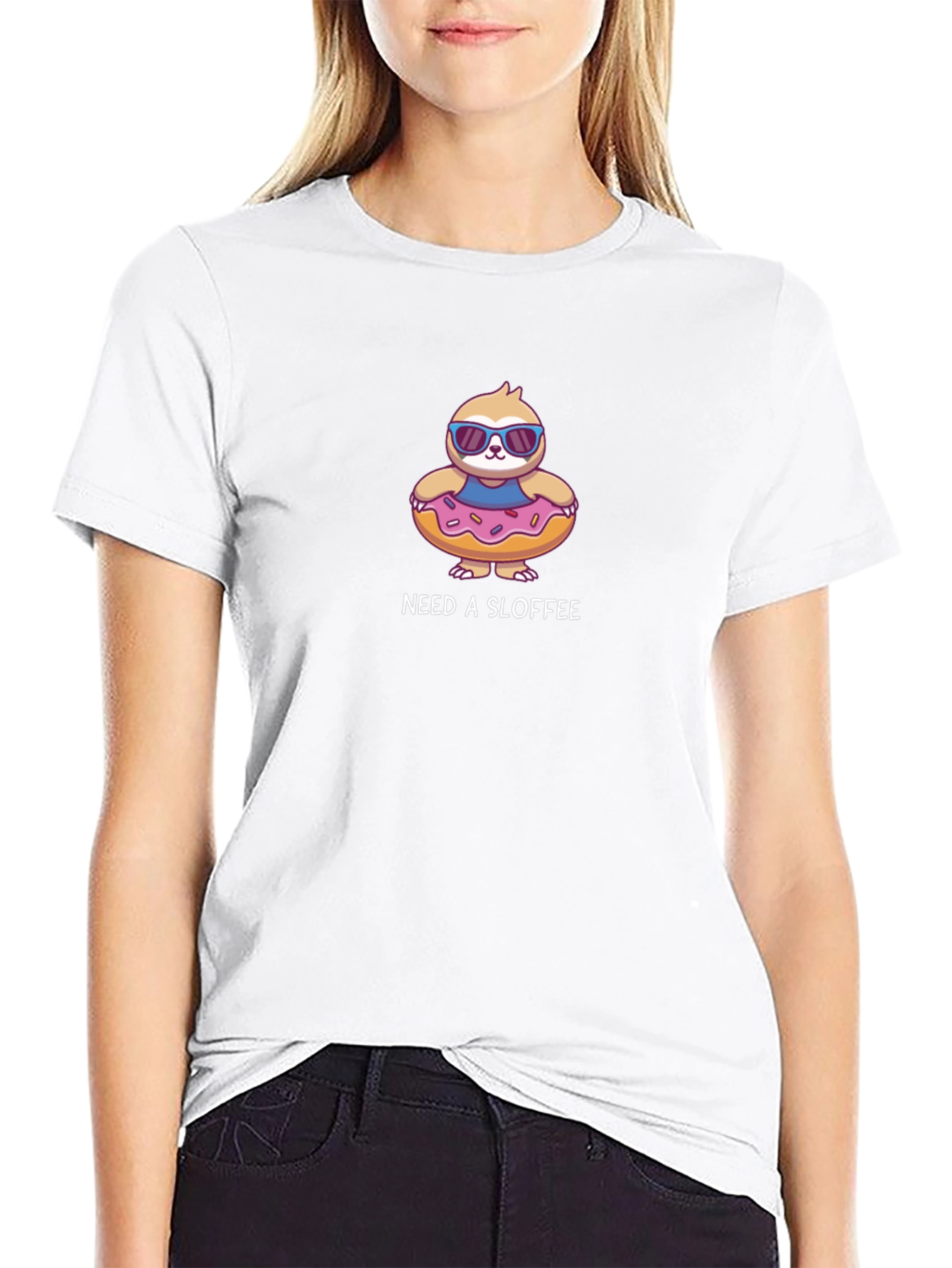 Need a Sloffee Sloth Donut T-Shirt