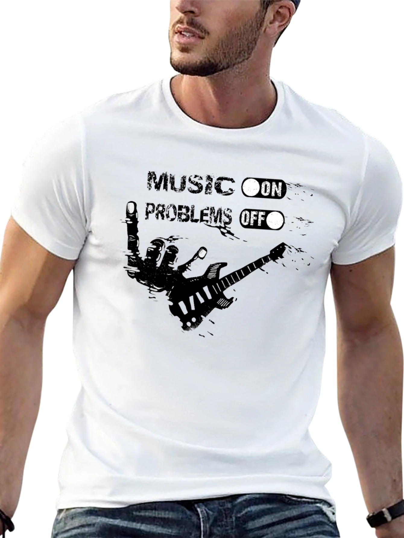 Music On Problems Off - Graphic Tee